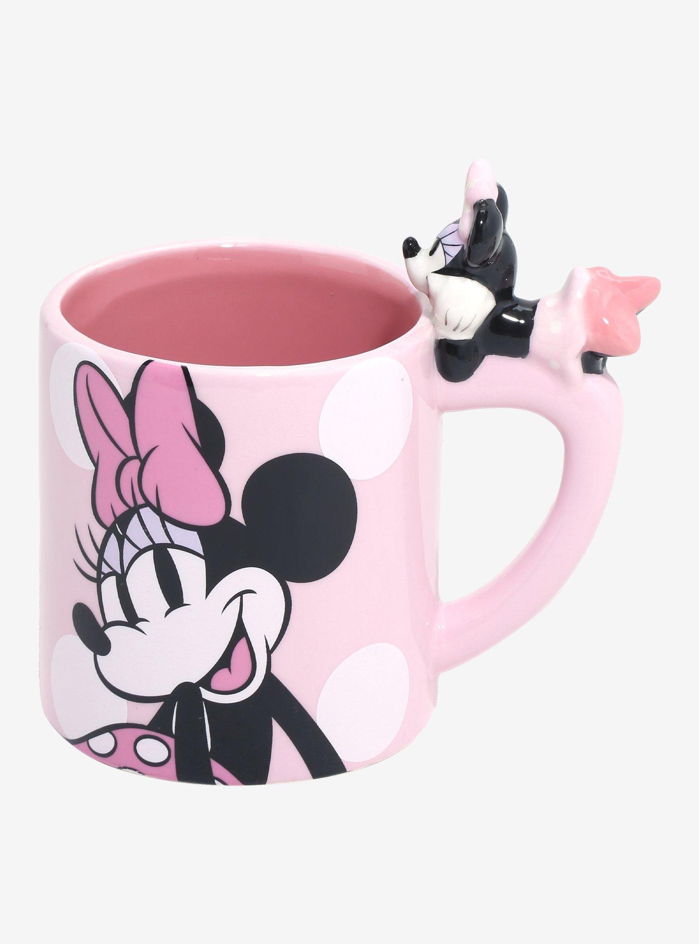 Disney Minnie Mouse Polka Dot Figural Charm Mug, , hi-res