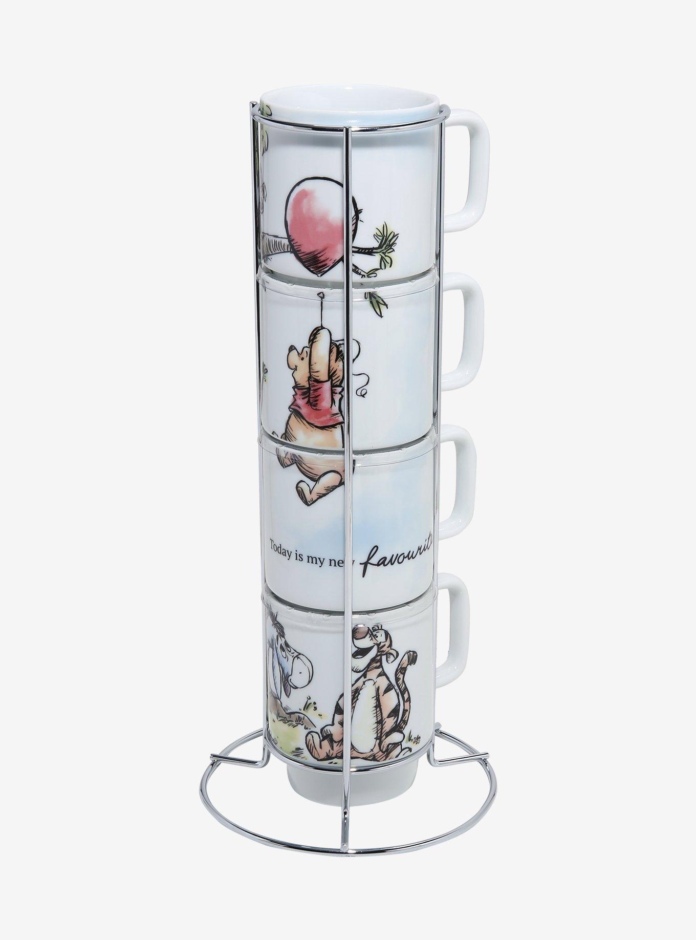 Disney Winnie the Pooh Illustrated Stacking Mug Set, , hi-res