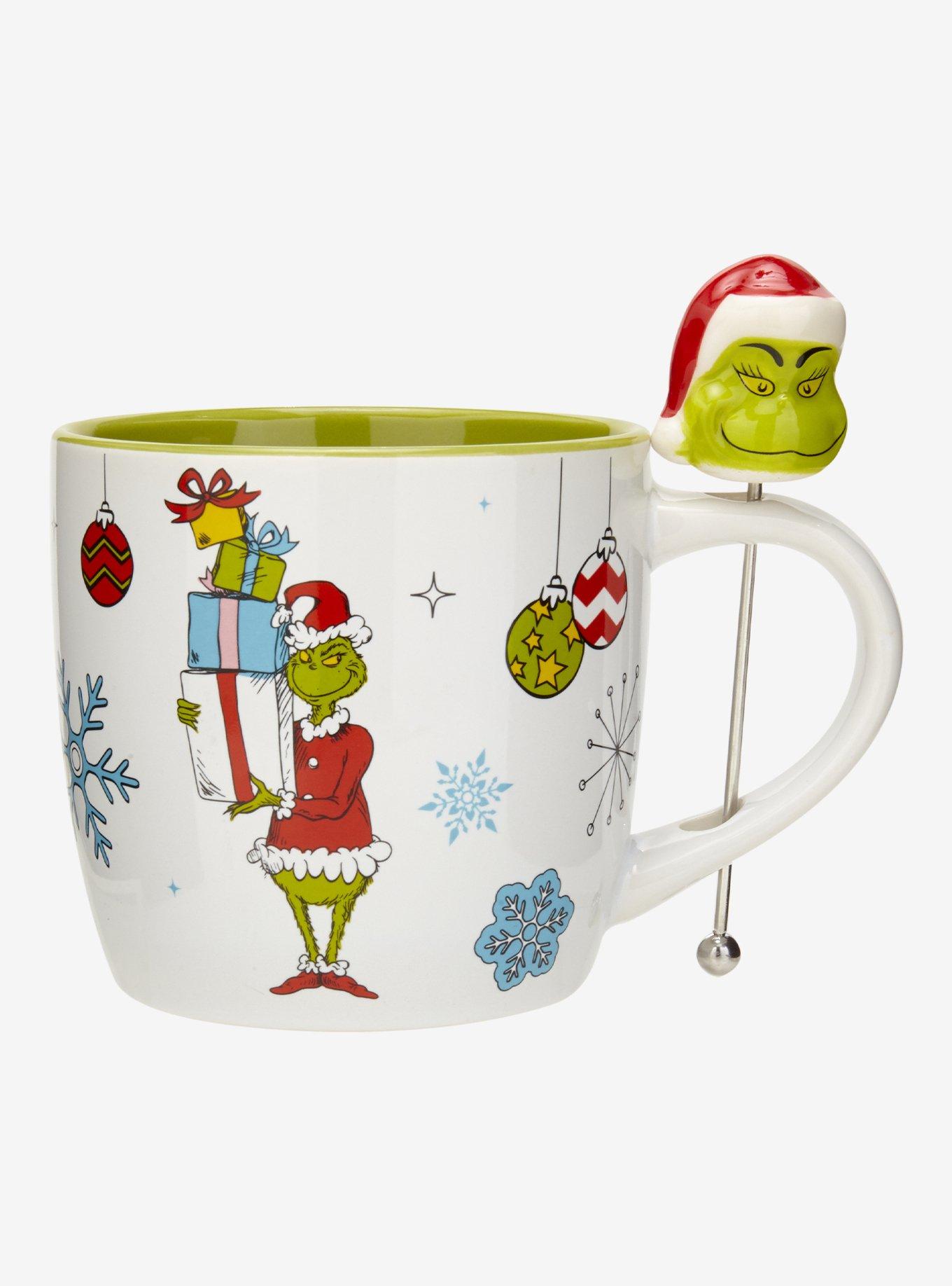 Dr. Seuss How The Grinch Stole Christmas Mug with Figural Stir Stick, , hi-res