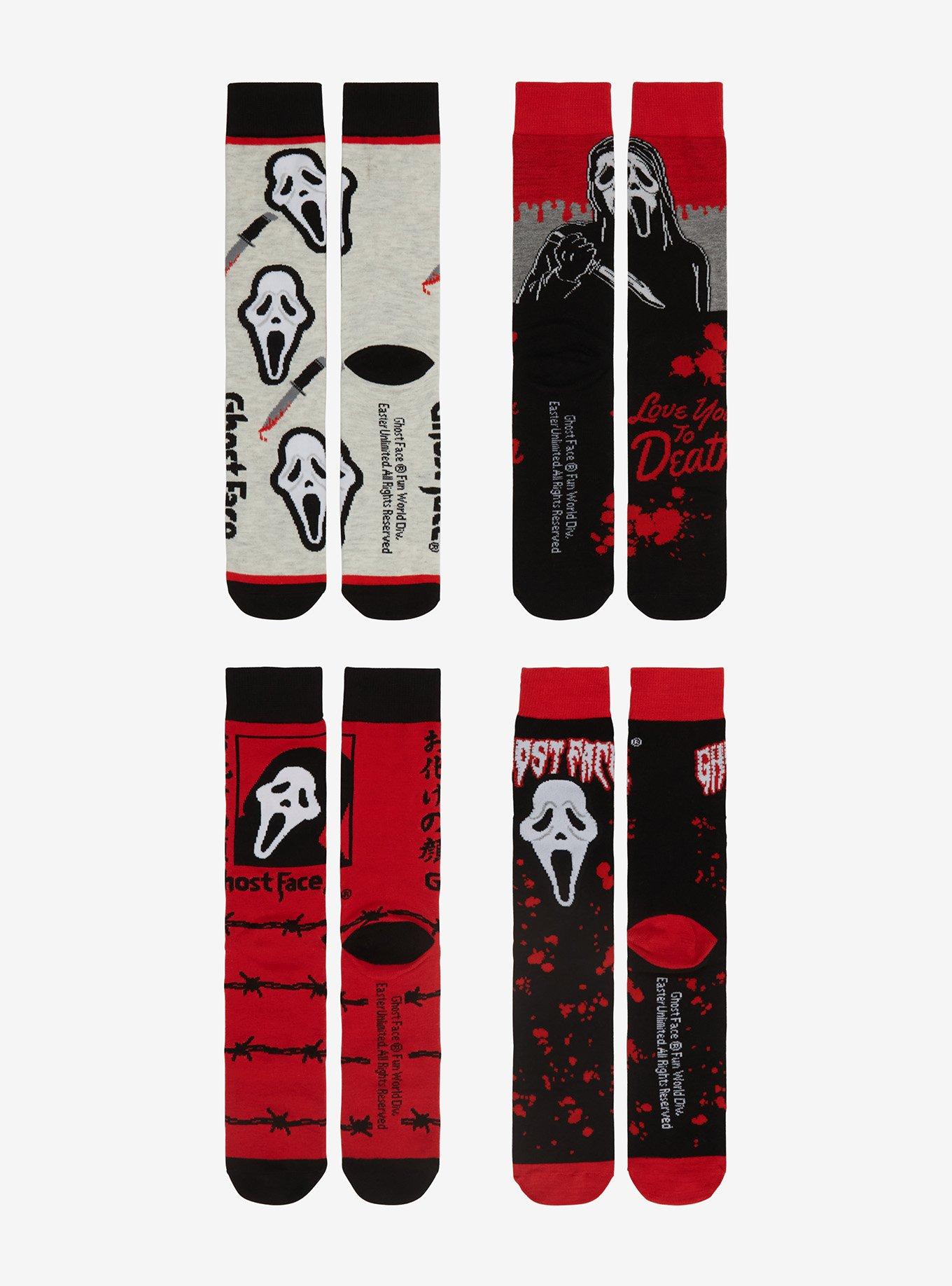 Ghost Face Blind Bag Crew Socks, , hi-res