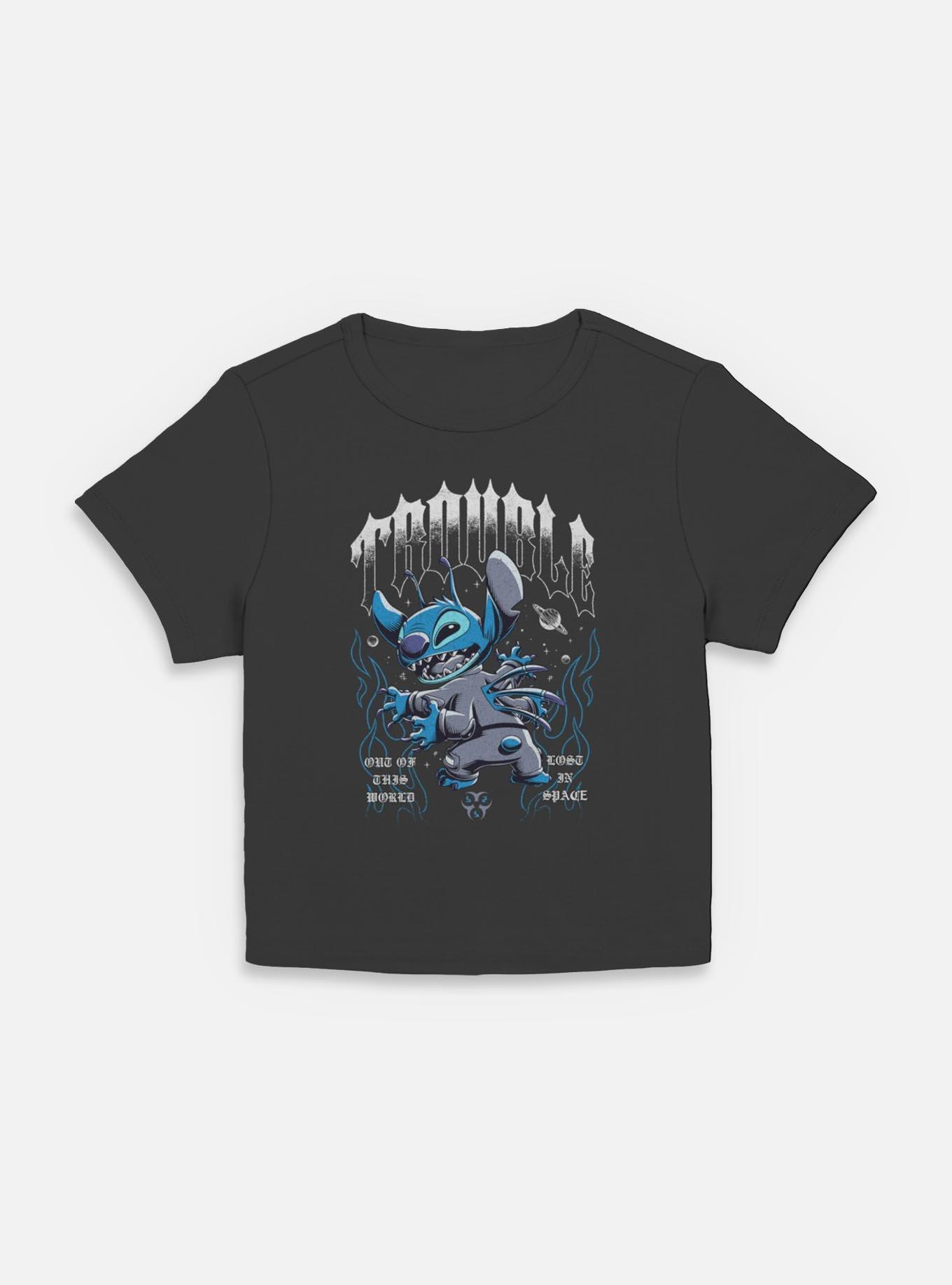 Disney Lilo & Stitch Cosmic Trouble Womens Baby T-Shirt BoxLunch Web Exclusive,New Products : American Fashion Style Bags On Sale