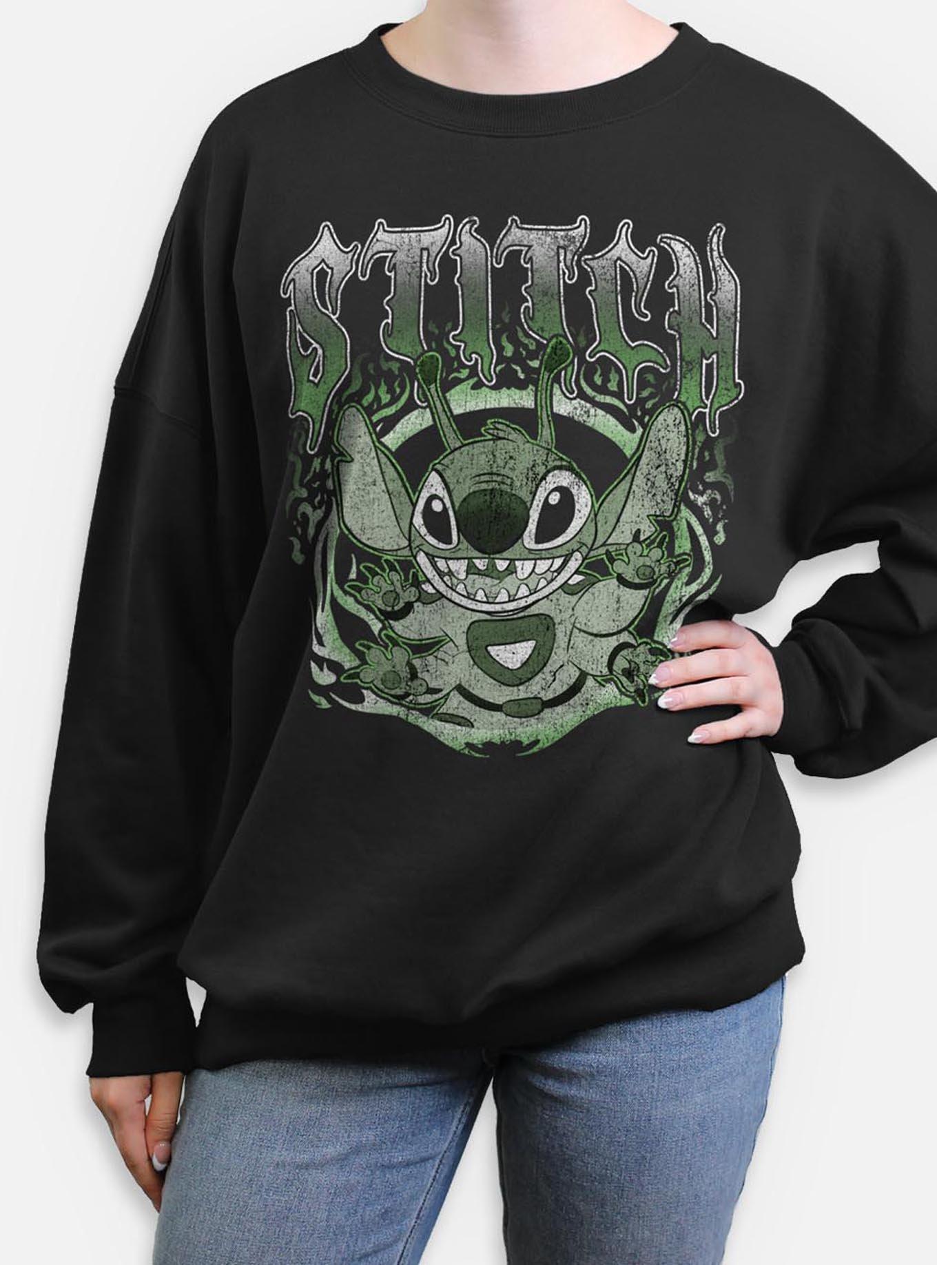 Disney Lilo & Stitch Experiment 626 Womens Oversized Sweatshirt BoxLunch Web Exclusive,New Products : American Fashion Style Bags On Sale