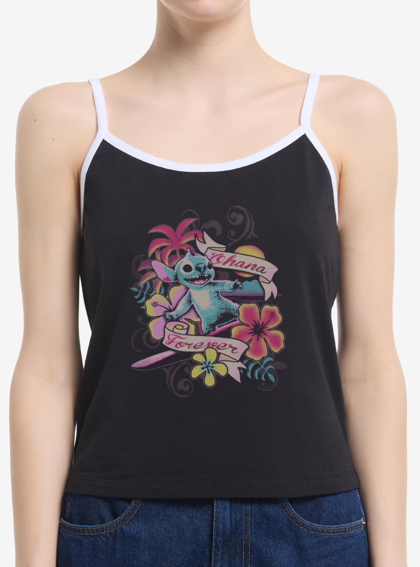Disney Lilo & Stitch Surf Ohana Forever Womens Cami Tank Top BoxLunch Exclusive, , hi-res