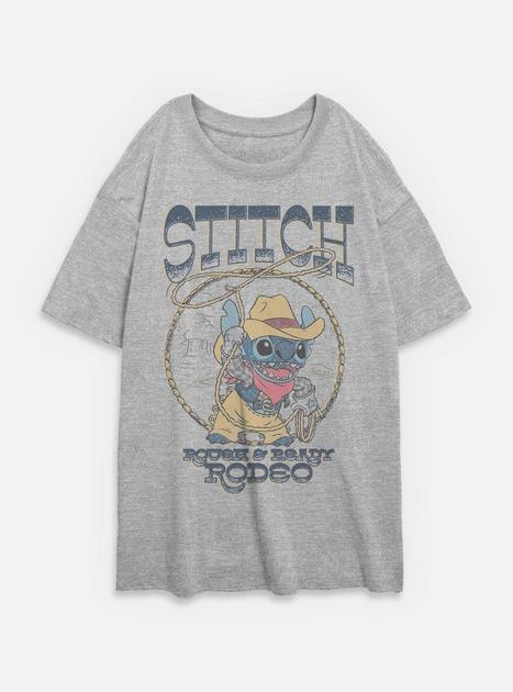 Disney Lilo & Stitch Rough & Ready Rodeo Womens Oversized T