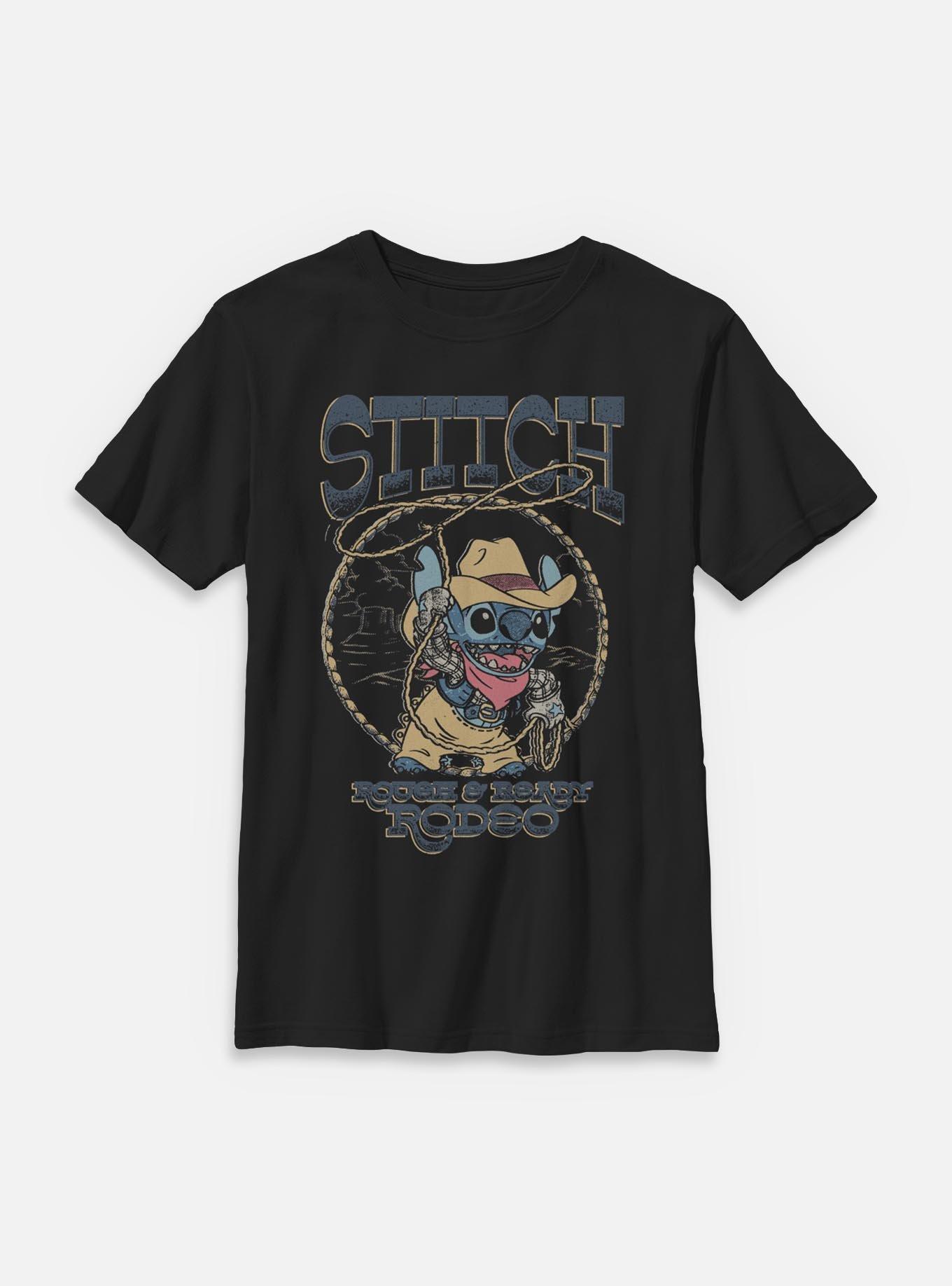 Disney Lilo &amp; Stitch Rough &amp; Ready Rodeo Youth T-Shirt BoxLunch Exclusive