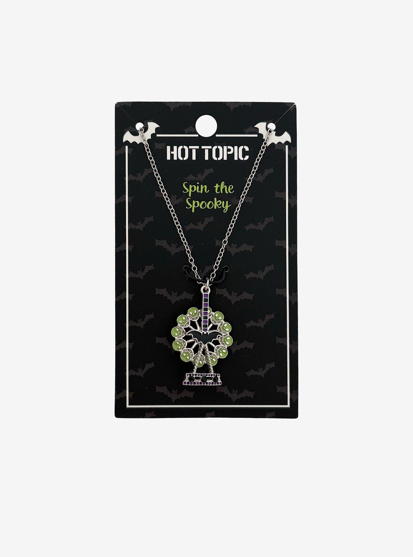 Spooky Ferris Wheel Spinner Necklace, , hi-res