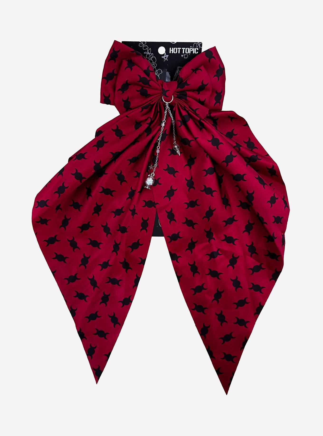 Moon Phase Charm Hair Bow, , hi-res