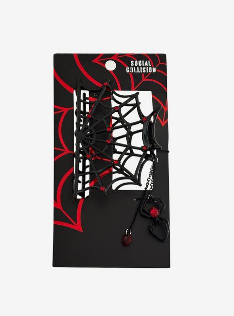 Social Collision Spiderweb Claw Hair Clip | Hot Topic