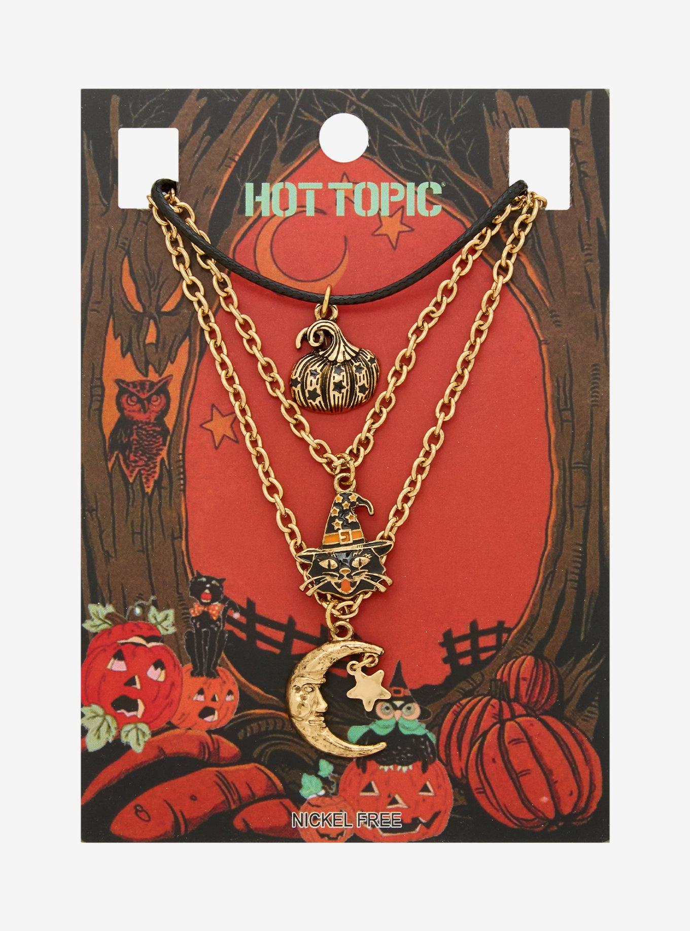 Vintage Halloween Necklace Set, , hi-res