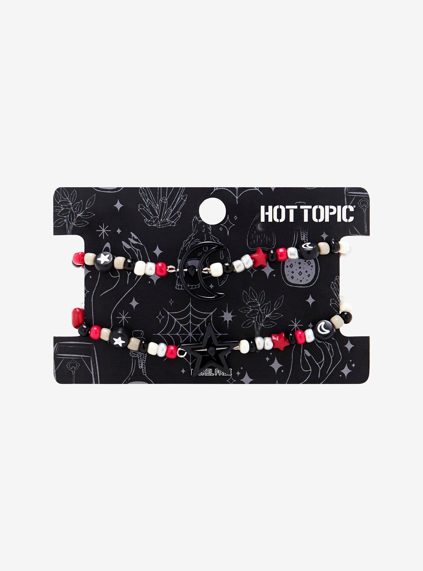 Black Celestial Dark Best Friend Bead Bracelet Set, , hi-res