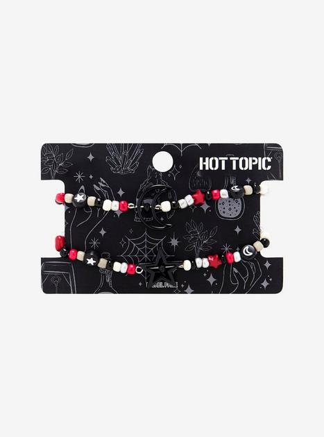 Black Celestial Dark Best Friend Bead Bracelet Set | Hot Topic