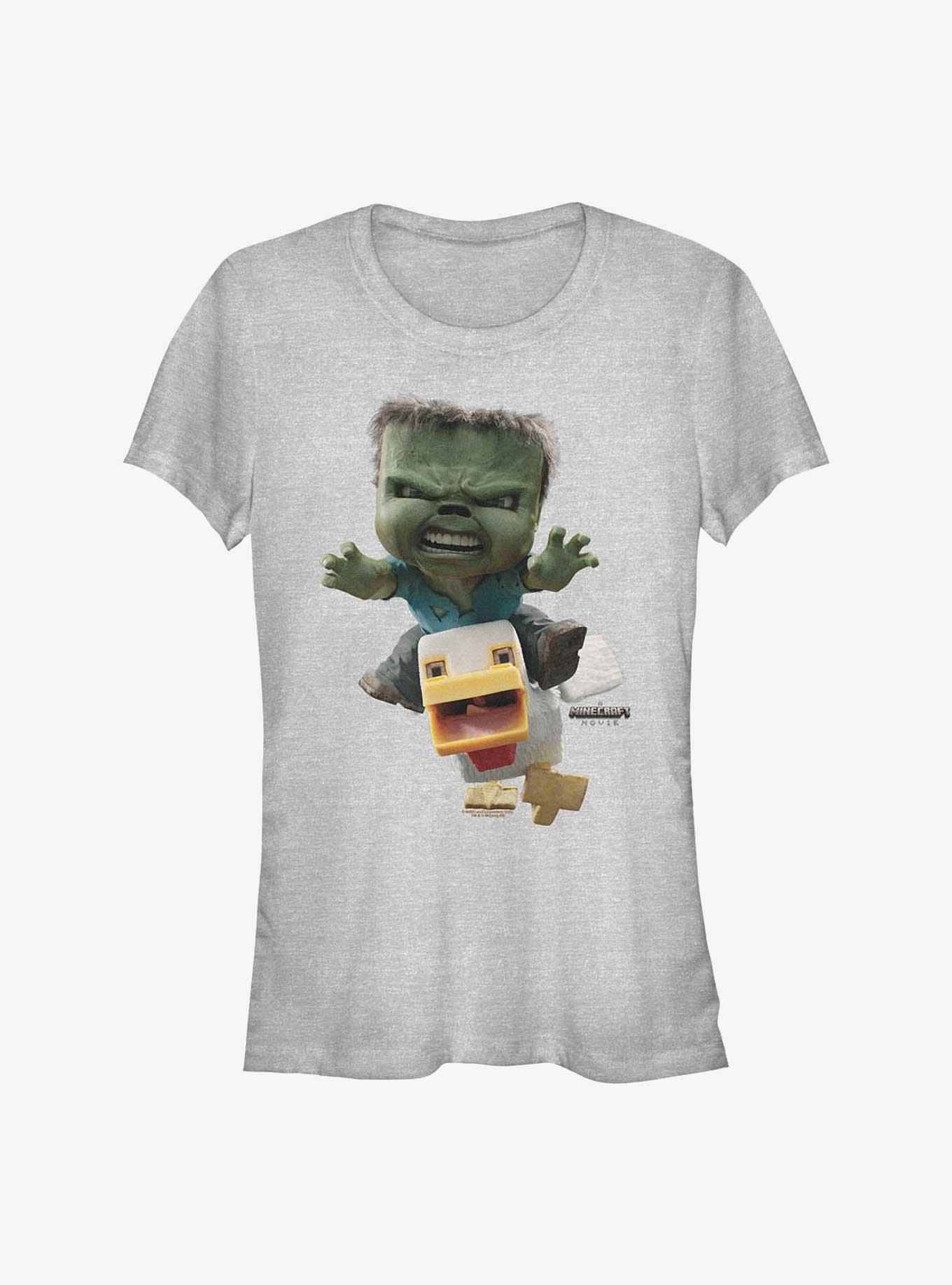A Minecraft Movie Chicken Jockey Girls T-Shirt, , hi-res