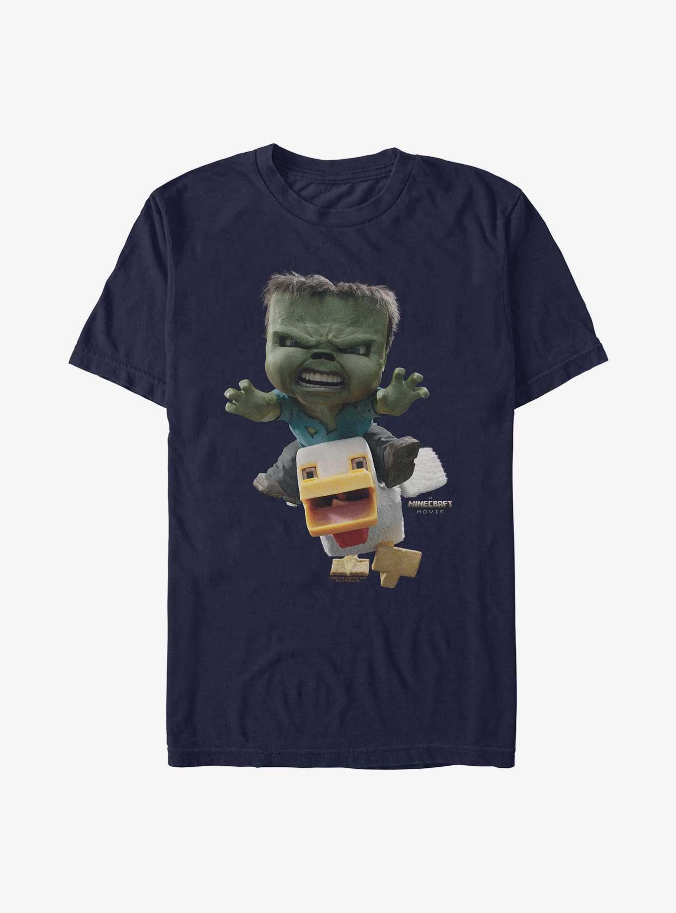 A Minecraft Movie Chicken Jockey T-Shirt, , hi-res