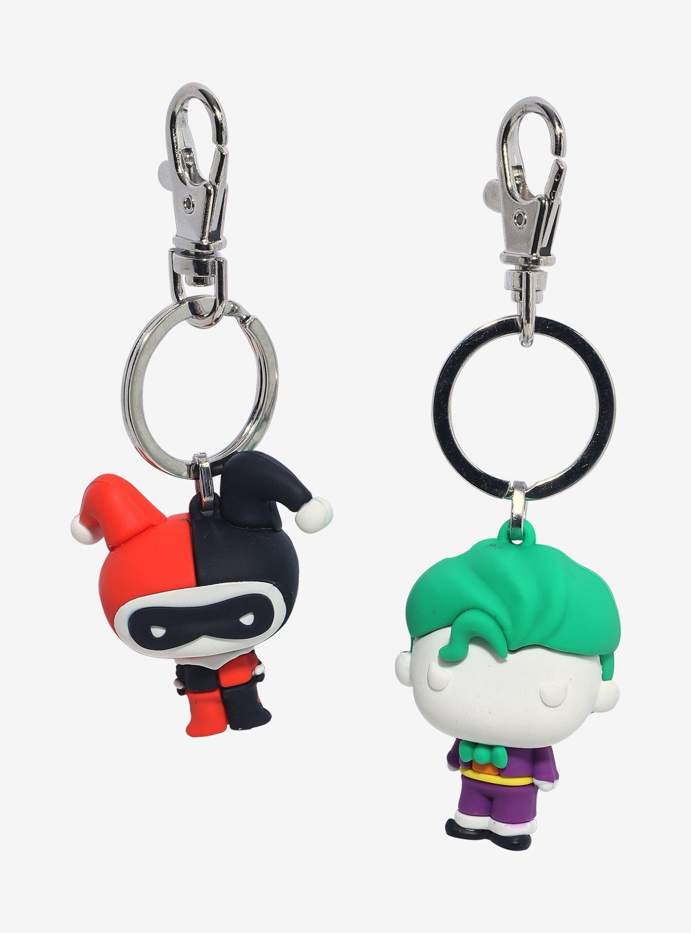 DC Comics Batman The Joker & Harley Quinn Best Friend Key Chain Set, , hi-res