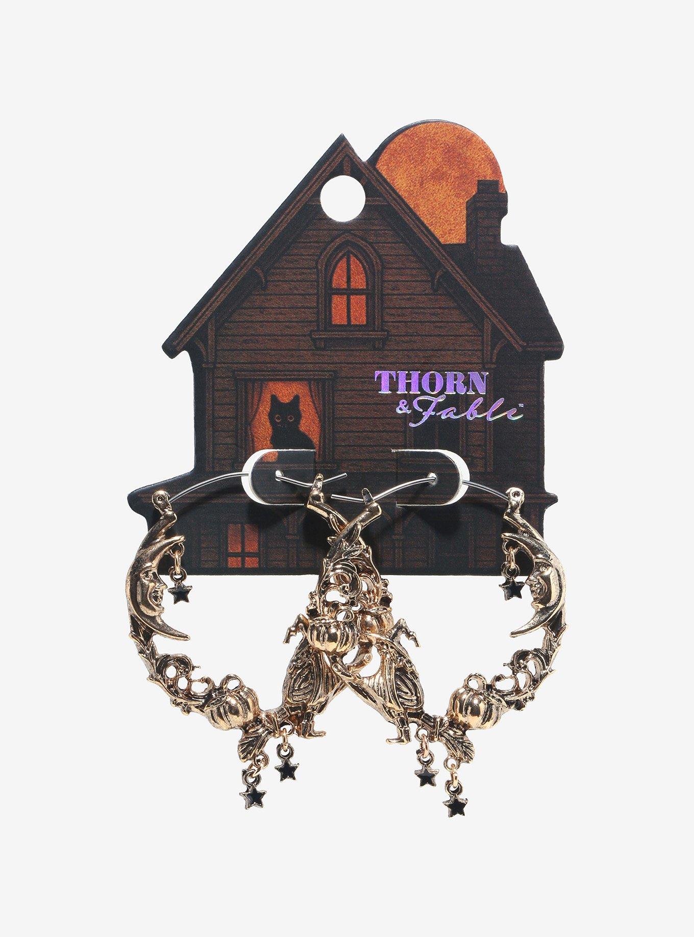 Thorn & Fable Witch Harvest Hoop Earrings, , hi-res