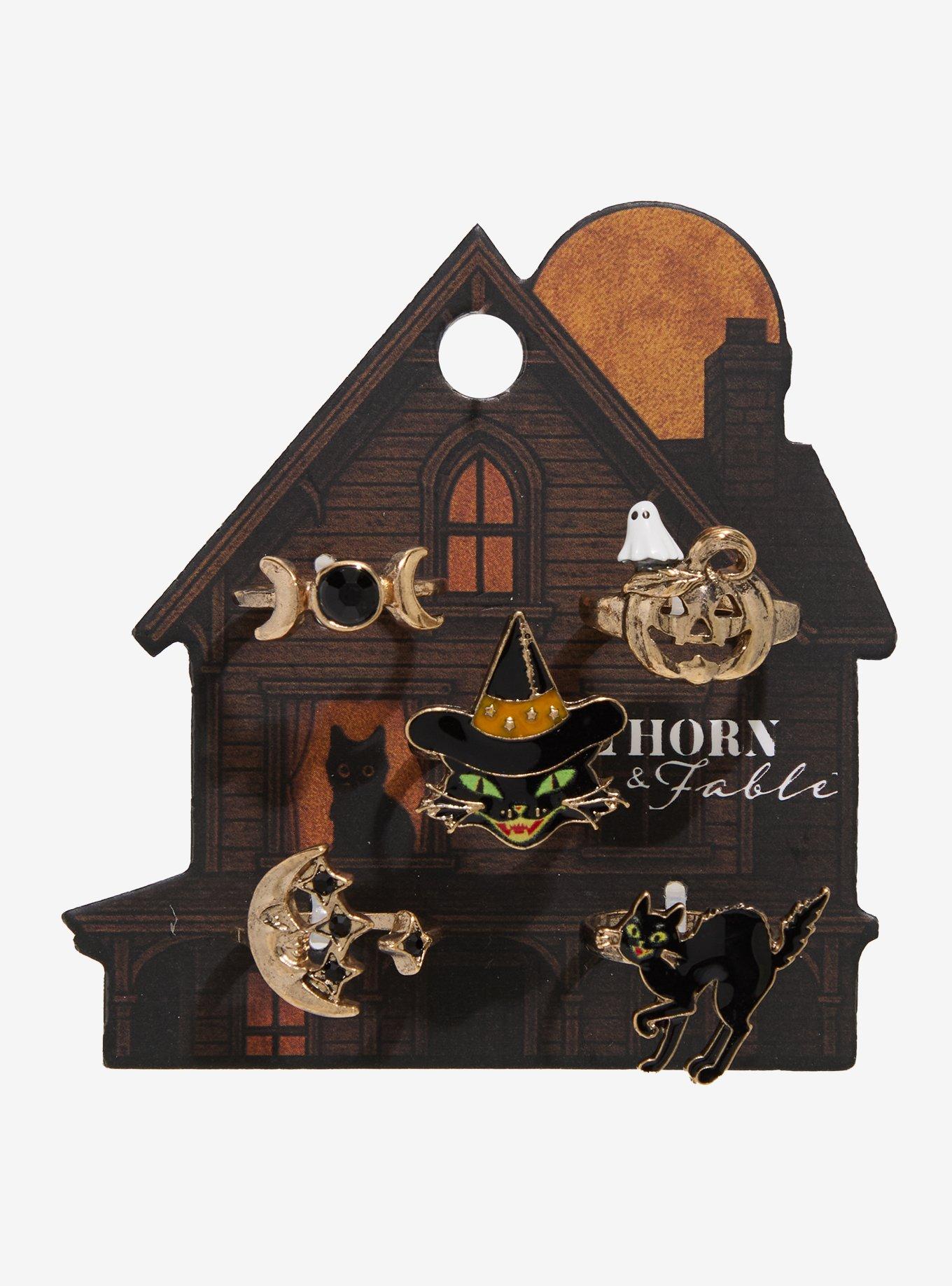 Thorn & Fable Vintage Halloween Ring Set, , hi-res