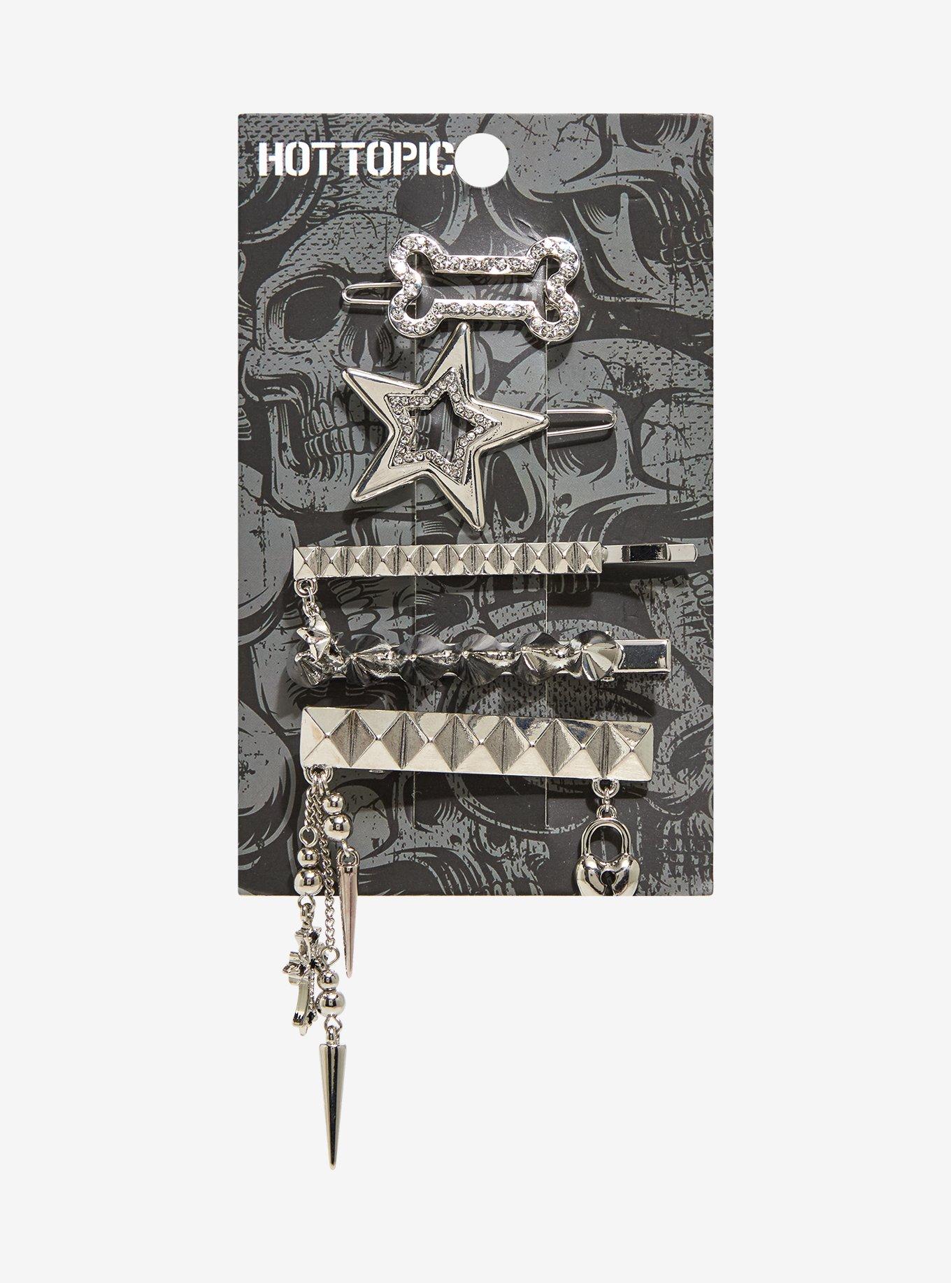 Star Bone Spike Hair Clip Set, , hi-res