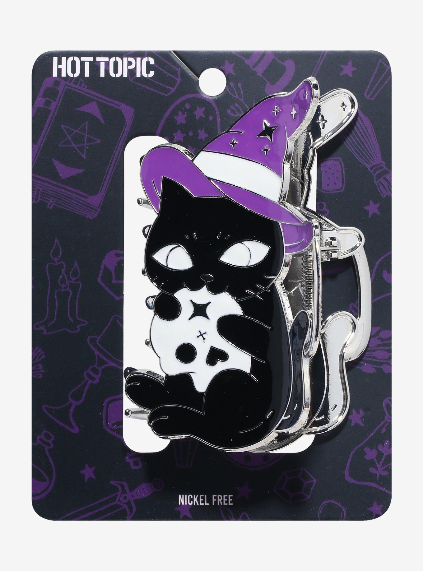 Black Cat Witch Claw Hair Clip, , hi-res
