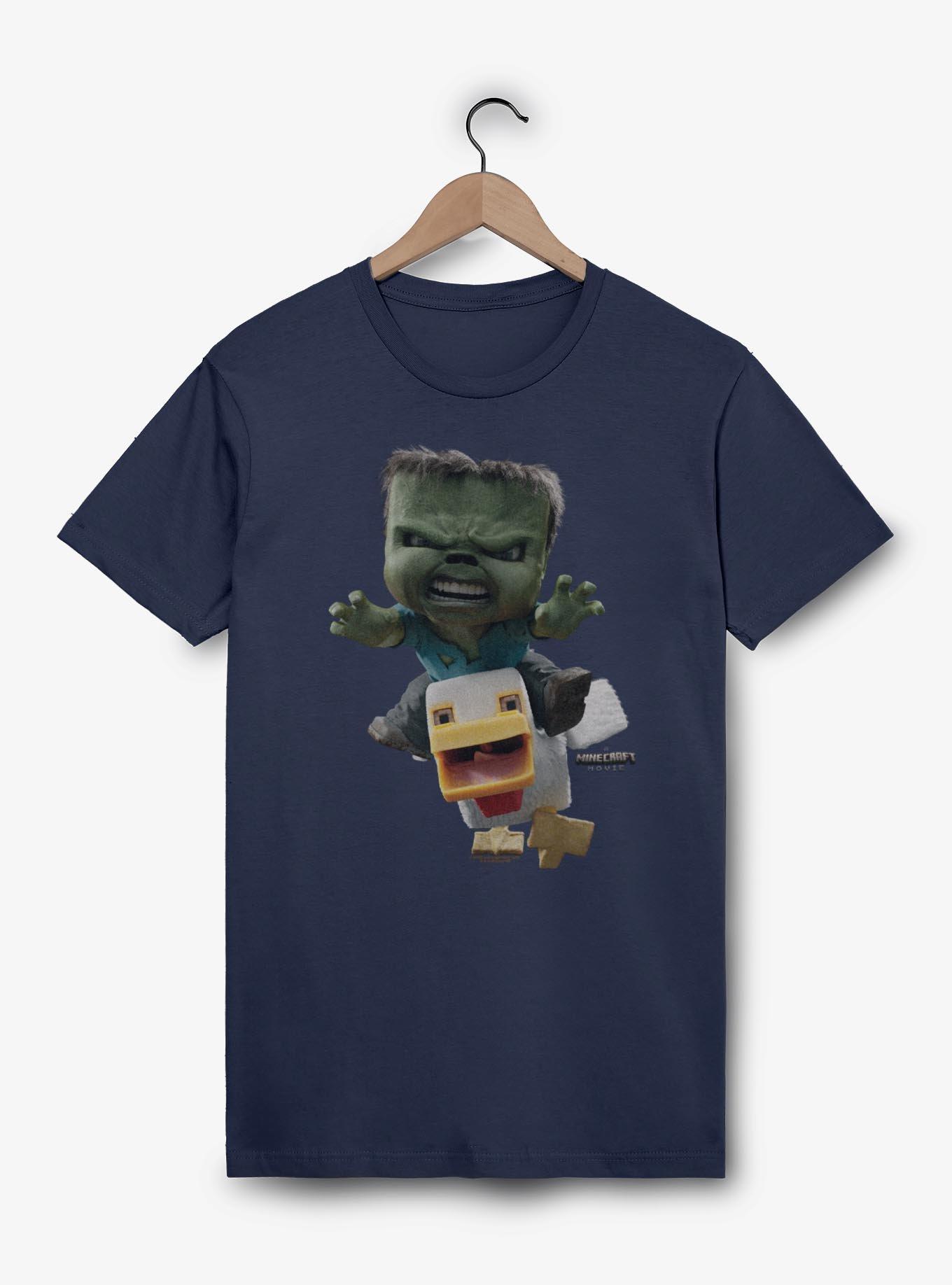 A Minecraft Movie Chicken Jockey T-Shirt,All Products : American Fashion Style Bags On Sale