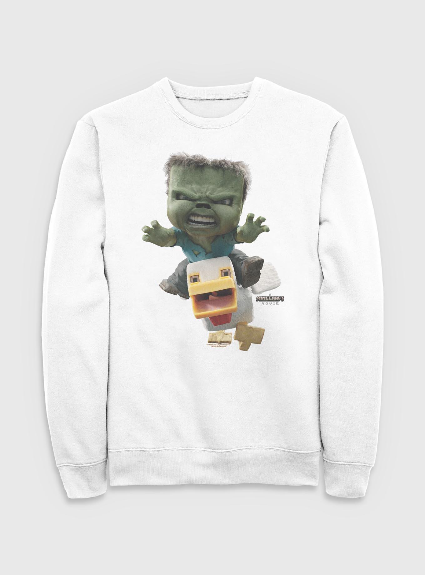 A Minecraft Movie Chicken Jockey Sweatshirt, , hi-res