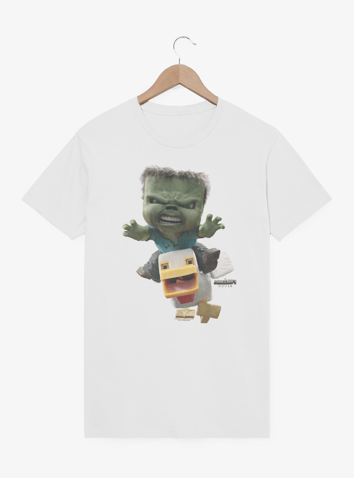 A Minecraft Movie Chicken Jockey T-Shirt,All Products : American Fashion Style Bags On Sale