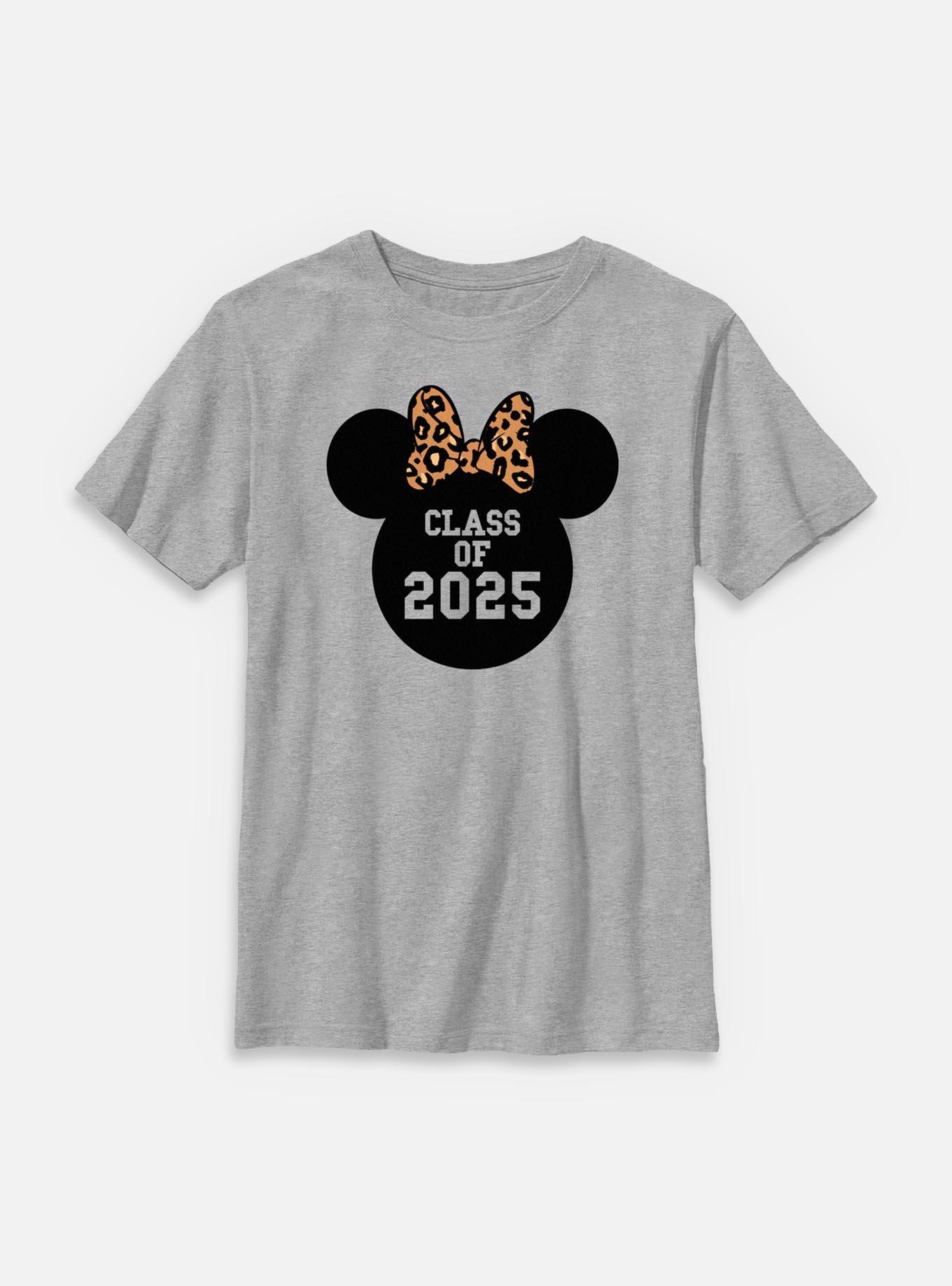 Disney Minnie Mouse Leopard Bow 2025 Youth T-Shirt, , hi-res