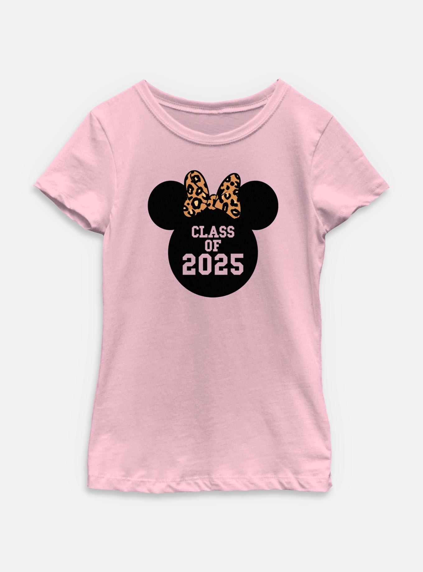 Disney Minnie Mouse Leopard Bow 2025 Youth Girls T-Shirt, , hi-res
