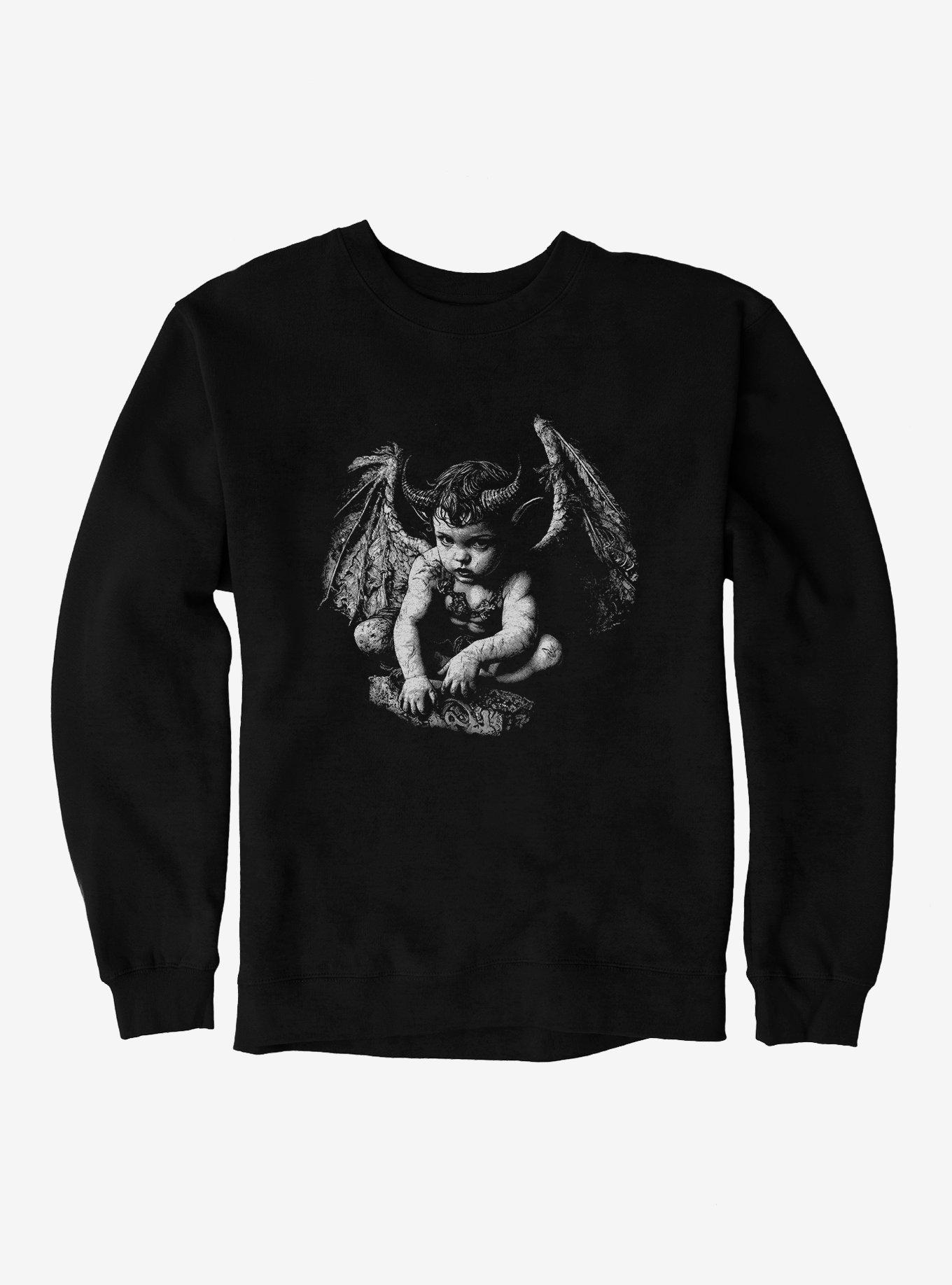 Evil Cherub Sweatshirt, BLACK, hi-res
