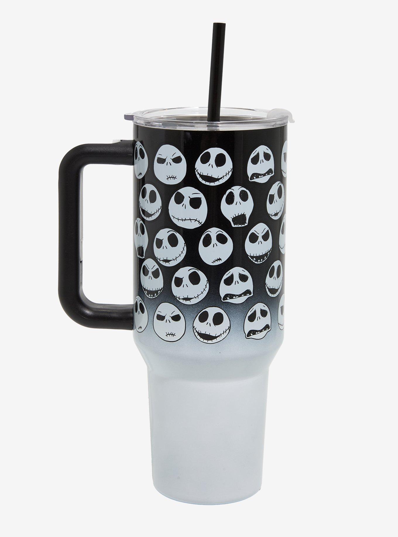 The Nightmare Before Christmas Jack Faces Ombre Stainless Steel Travel Cup, , hi-res