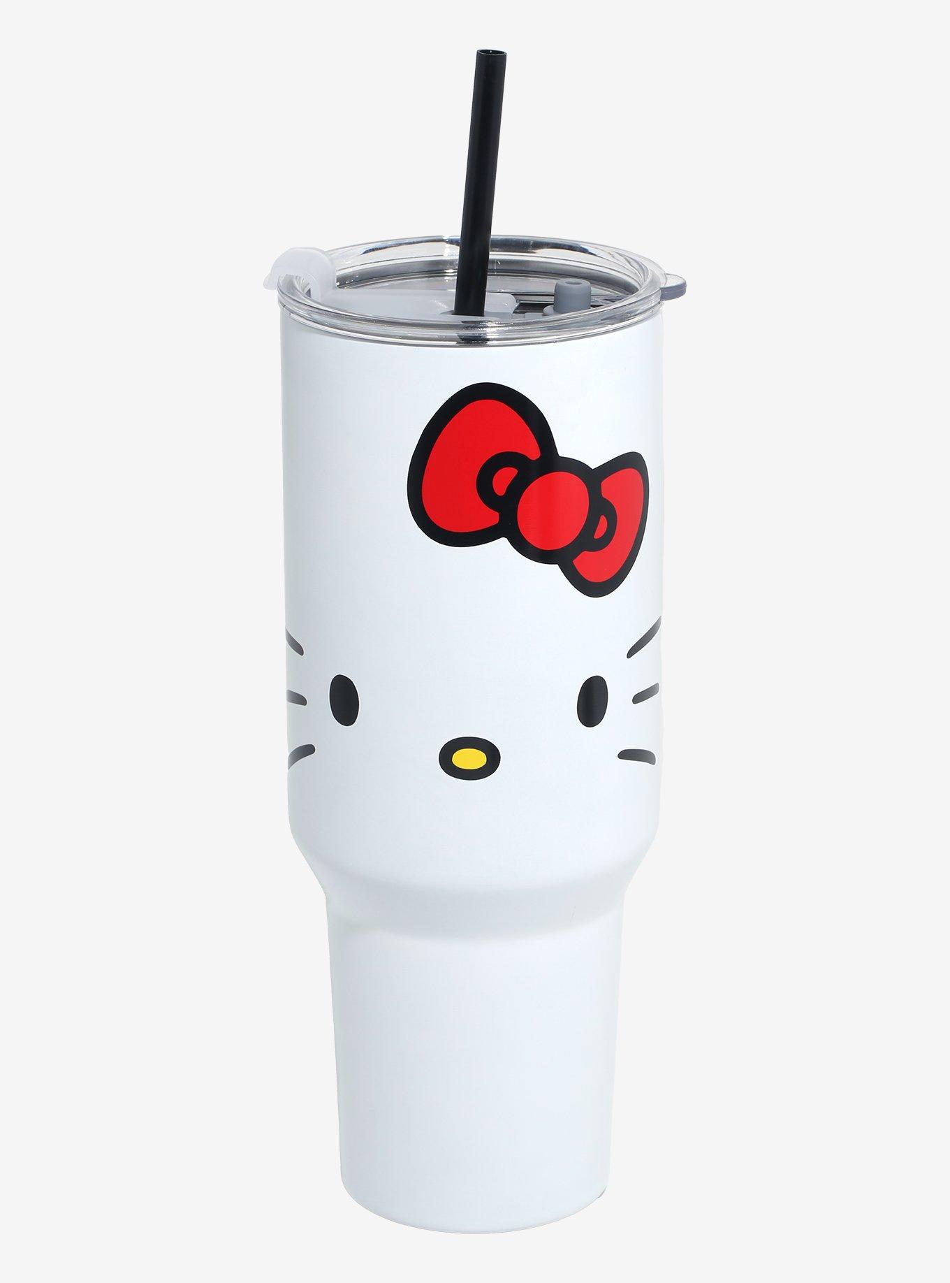 Hello Kitty Face Stainless Steel Travel Cup, , hi-res