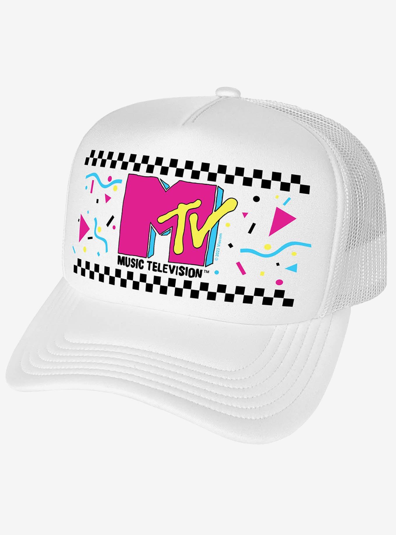 MTV 80's Checker Party Foam Trucker Hat, , hi-res