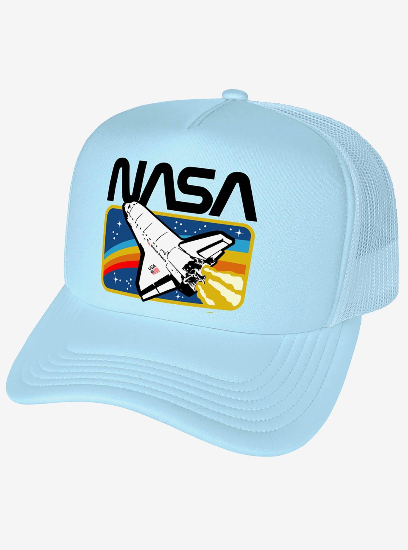 NASA Retro Shuttle Rectangle Foam Trucker Hat,New Products : American Fashion Style Bags On Sale