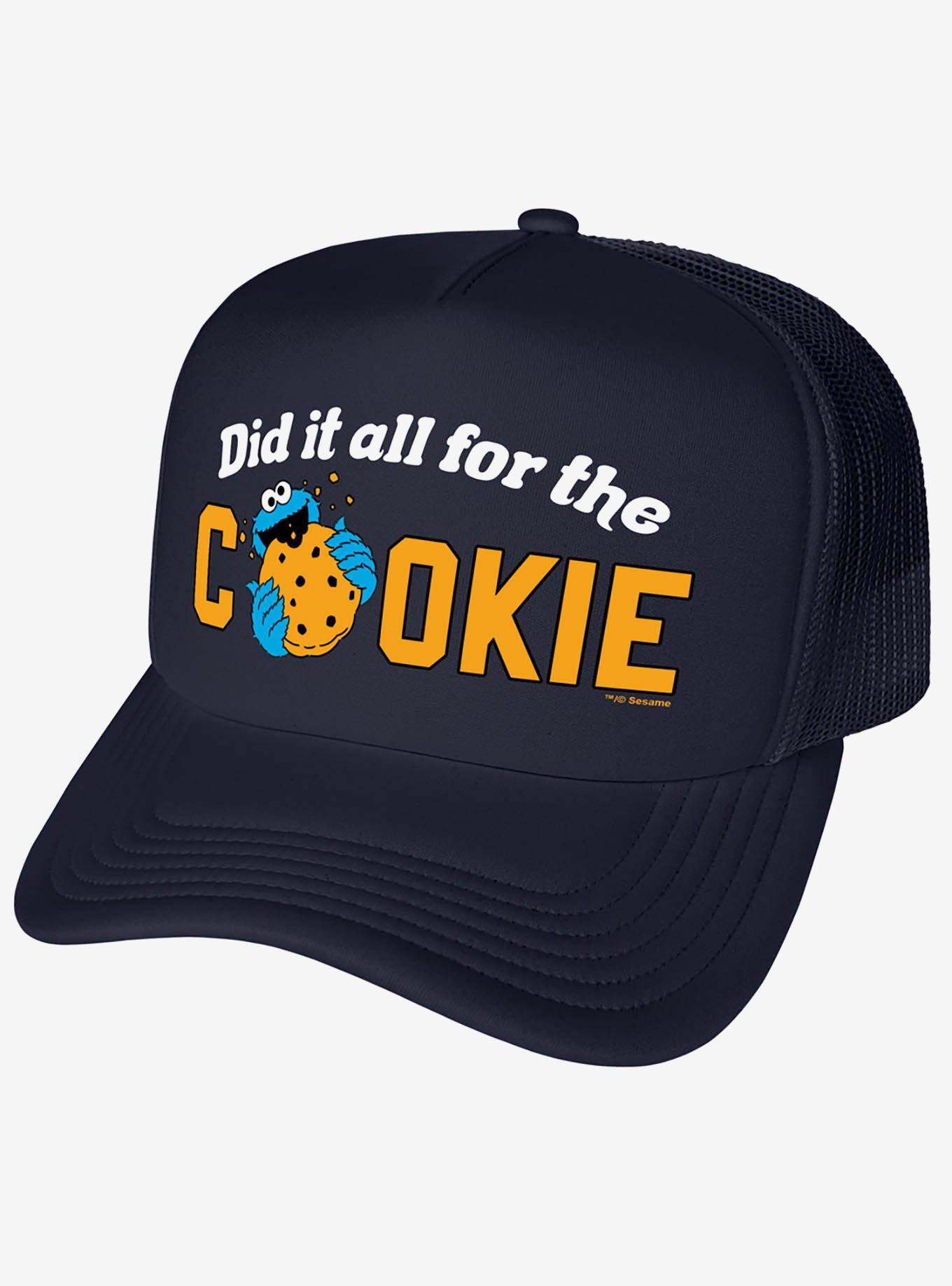 Sesame Street Cookie Monster Did It All For The Cookies Foam Trucker Hat, , hi-res