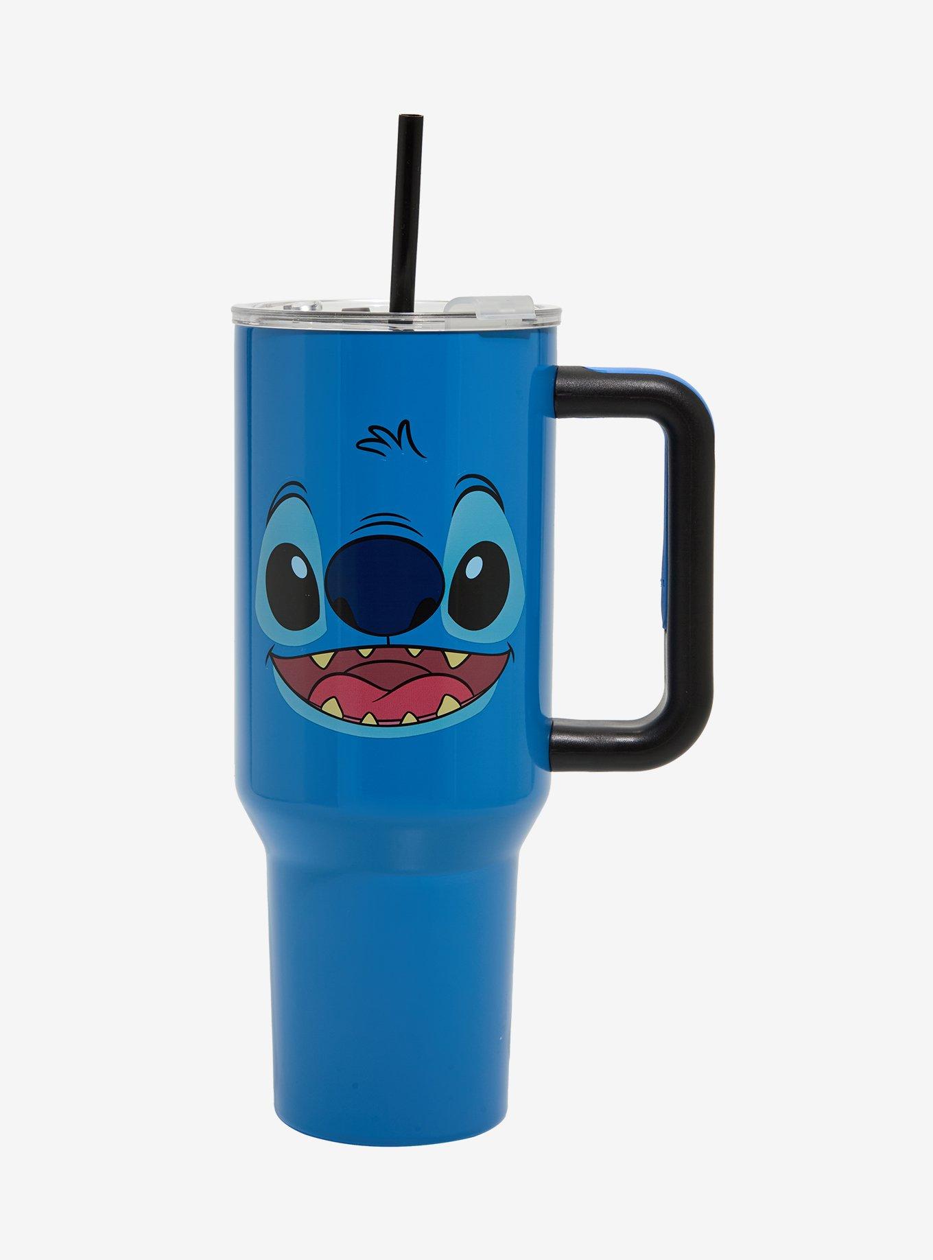 Disney Stitch Face Stainless Steel Travel Cup, , hi-res