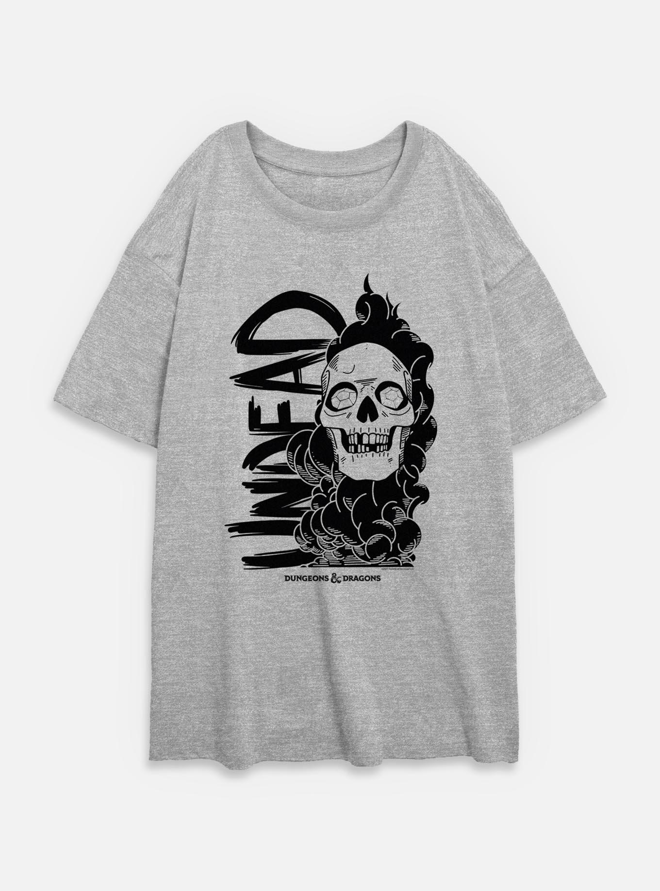 Dungeons & Dragons Undead Skull Womens Oversized T-Shirt,New Products : American Fashion Style Bags On Sale