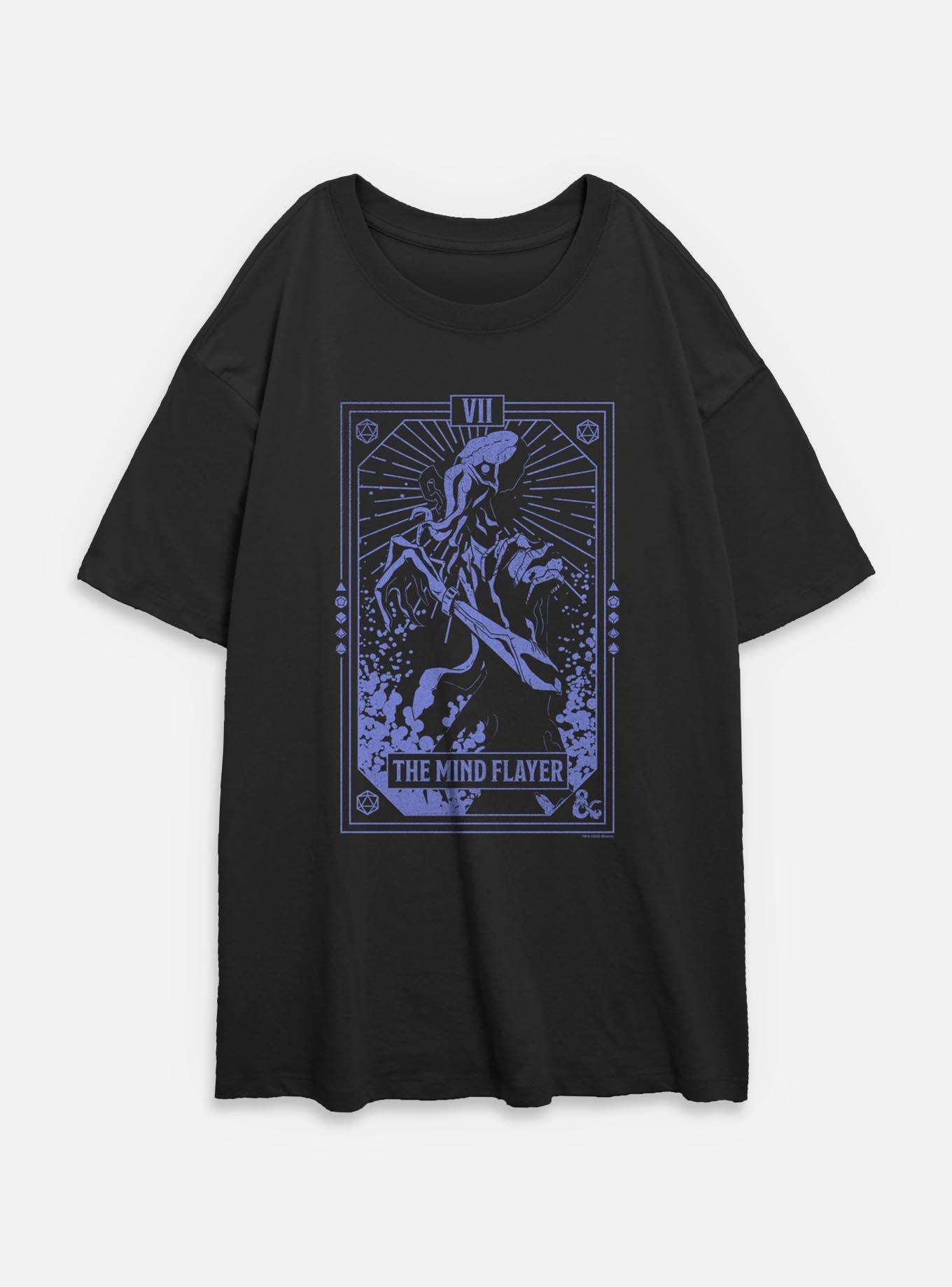 Dungeons & DragonsThe Mind Flayer Tarot Womens Oversized T-Shirt,New Products : American Fashion Style Bags On Sale