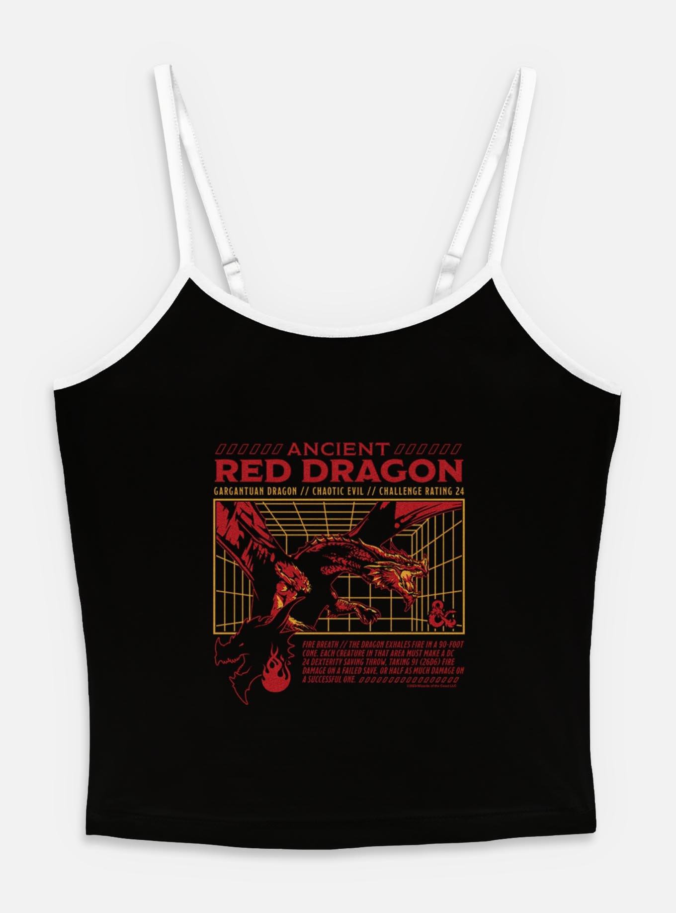 Dungeons & Dragons Ancient Red Dragon Stats Womens Cami,New Products : American Fashion Style Bags On Sale