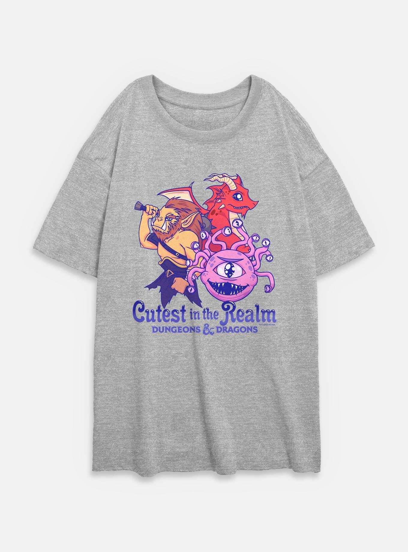 Dungeons & Dragons Cutest In The Realm Womens Oversized T-Shirt,New Products : American Fashion Style Bags On Sale