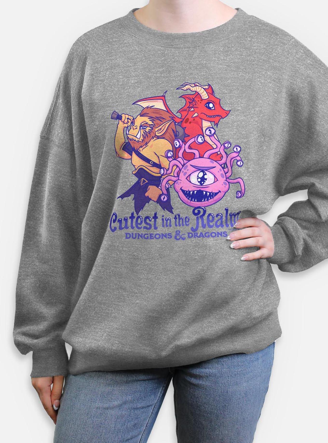 Dungeons & Dragons Cutest In The Realm Womens Oversized Sweatshirt,New Products : American Fashion Style Bags On Sale