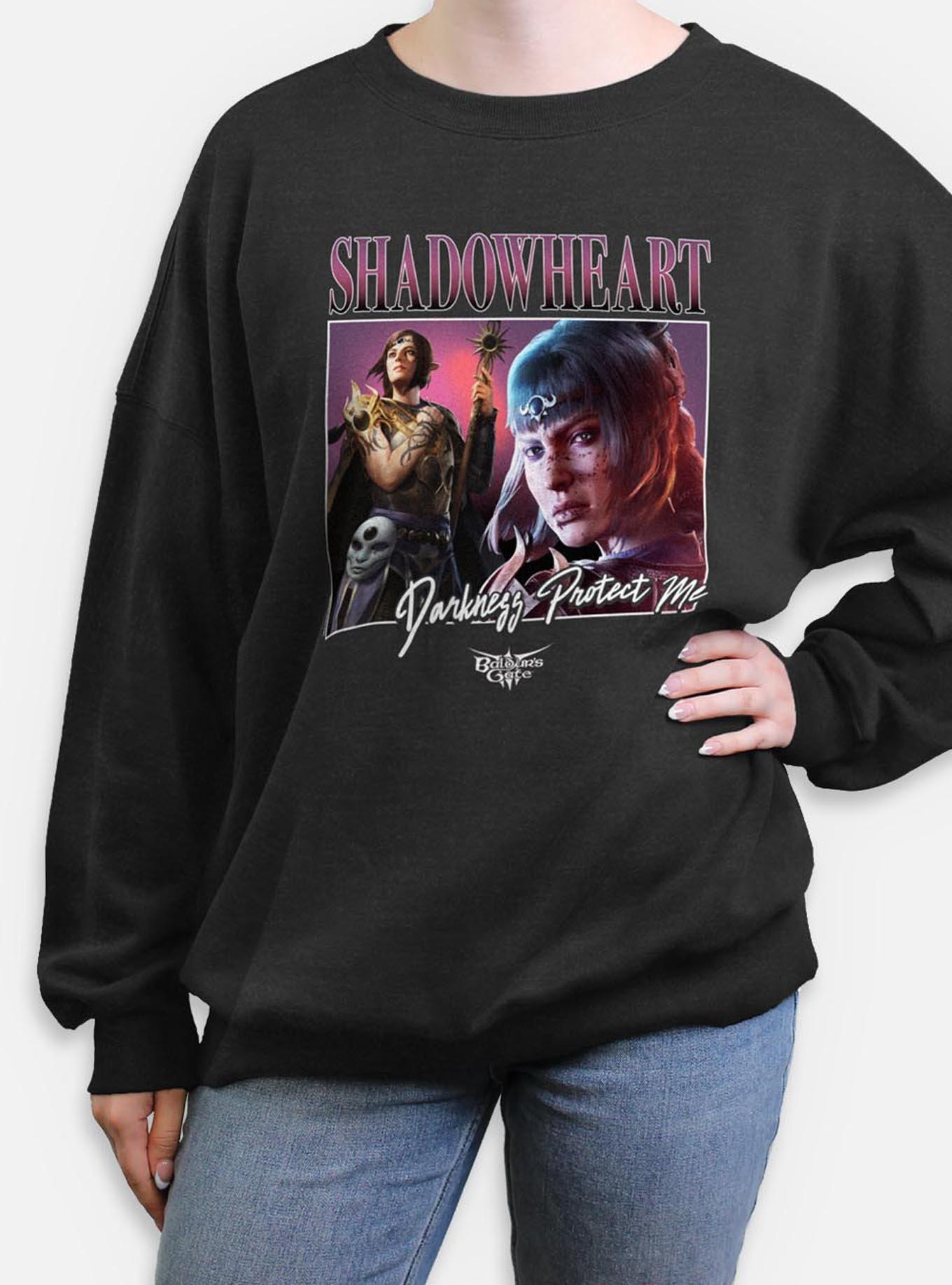 Dungeons & Dragons Shadowheart Darkness Protect Me Womens Oversized Sweatshirt,New Products : American Fashion Style Bags On Sale