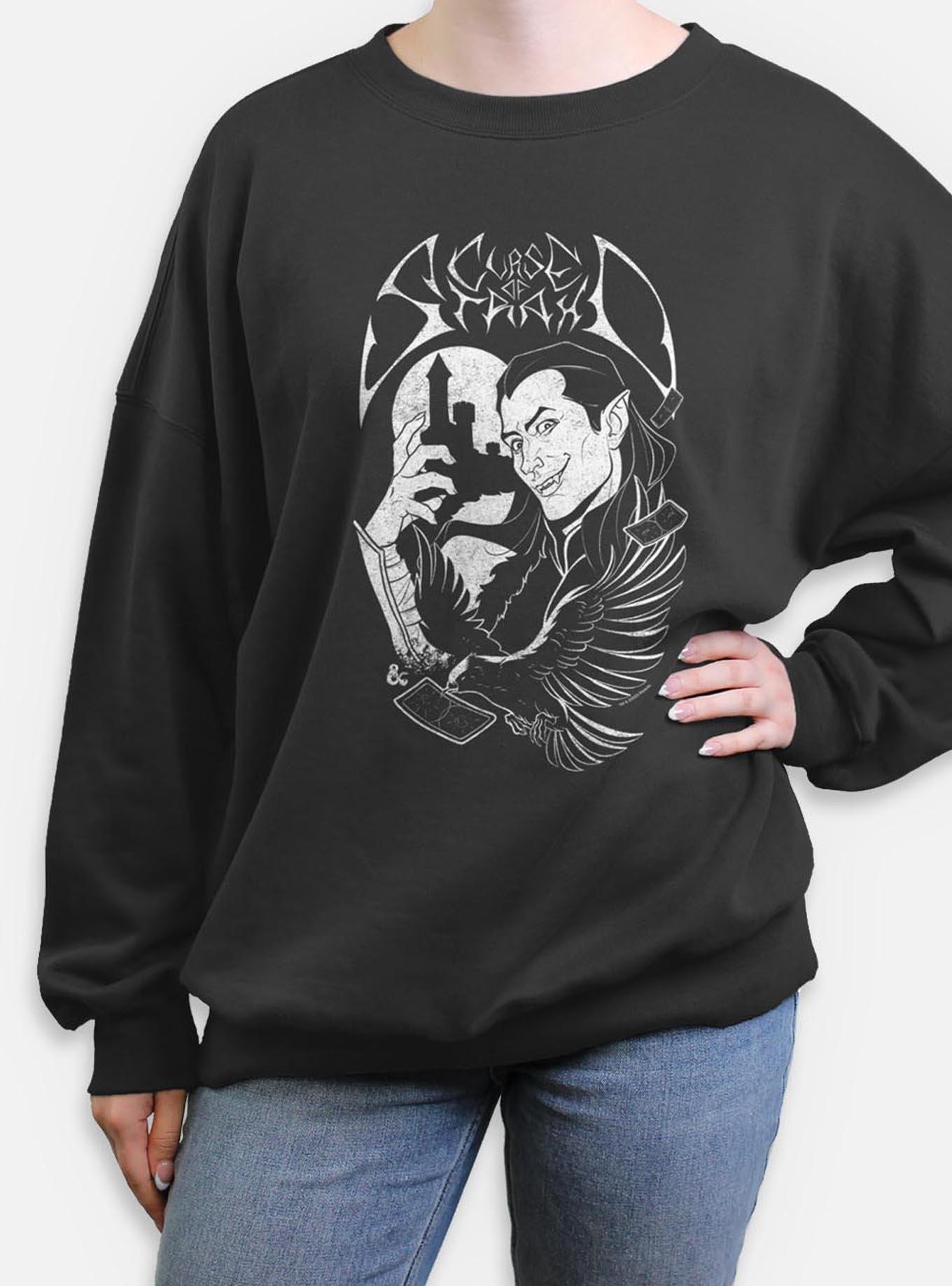Dungeons & Dragons Death Metal Clash Of Strahd Womens Oversized Sweatshirt, , hi-res