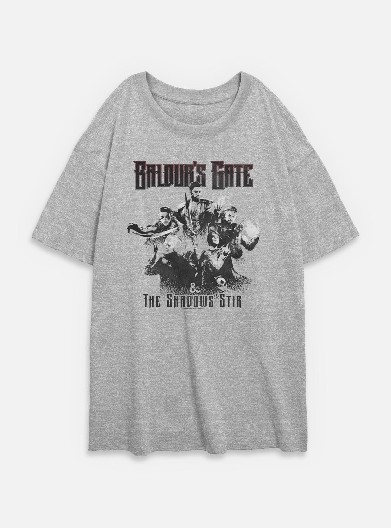 Dungeons & Dragons Baldurs Gate The Shadows Stir Womens Oversized T-Shirt,New Products : American Fashion Style Bags On Sale