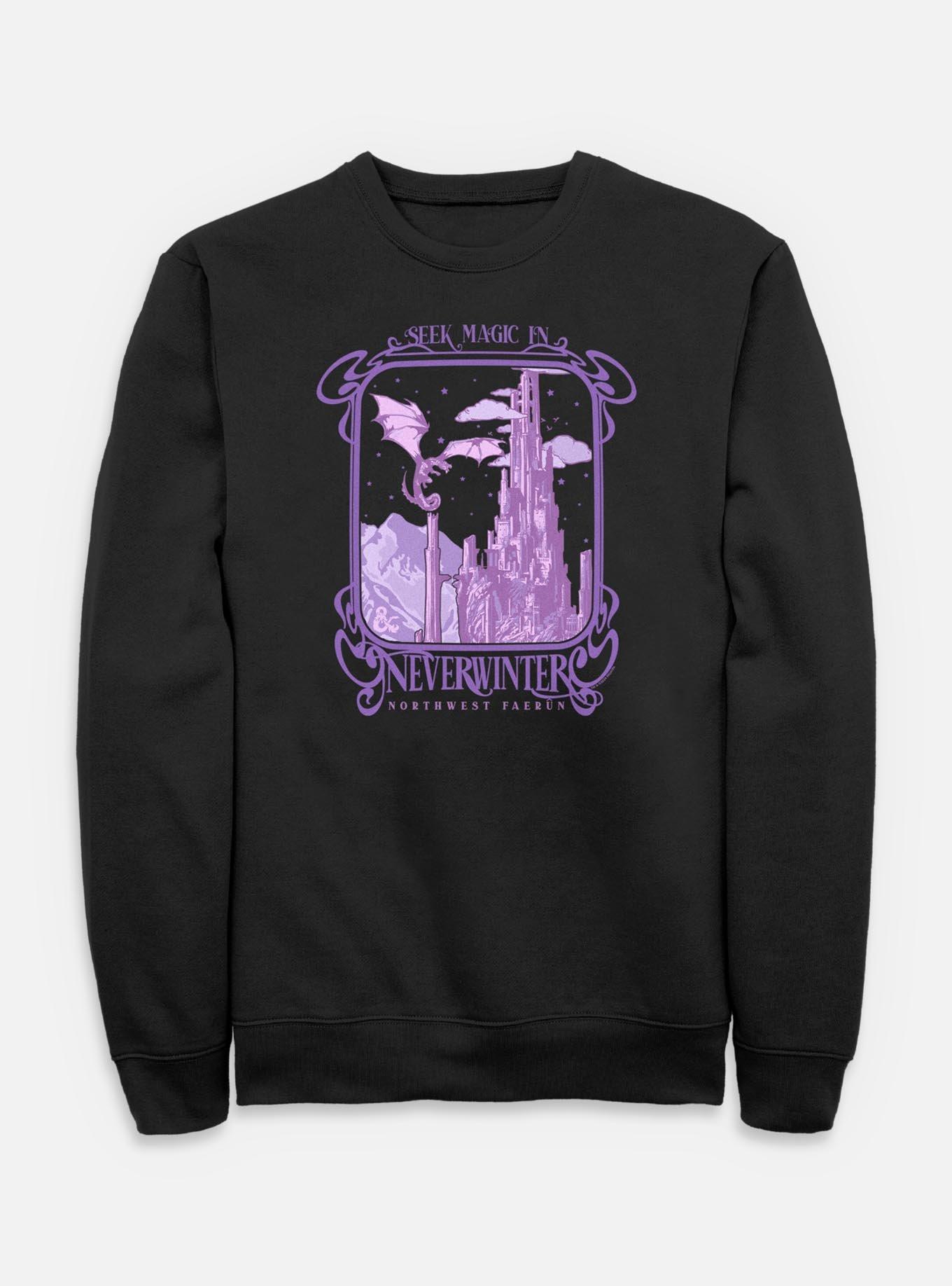 Dungeons & Dragons Seek Magic In Neverwinter Sweatshirt, BLACK, hi-res