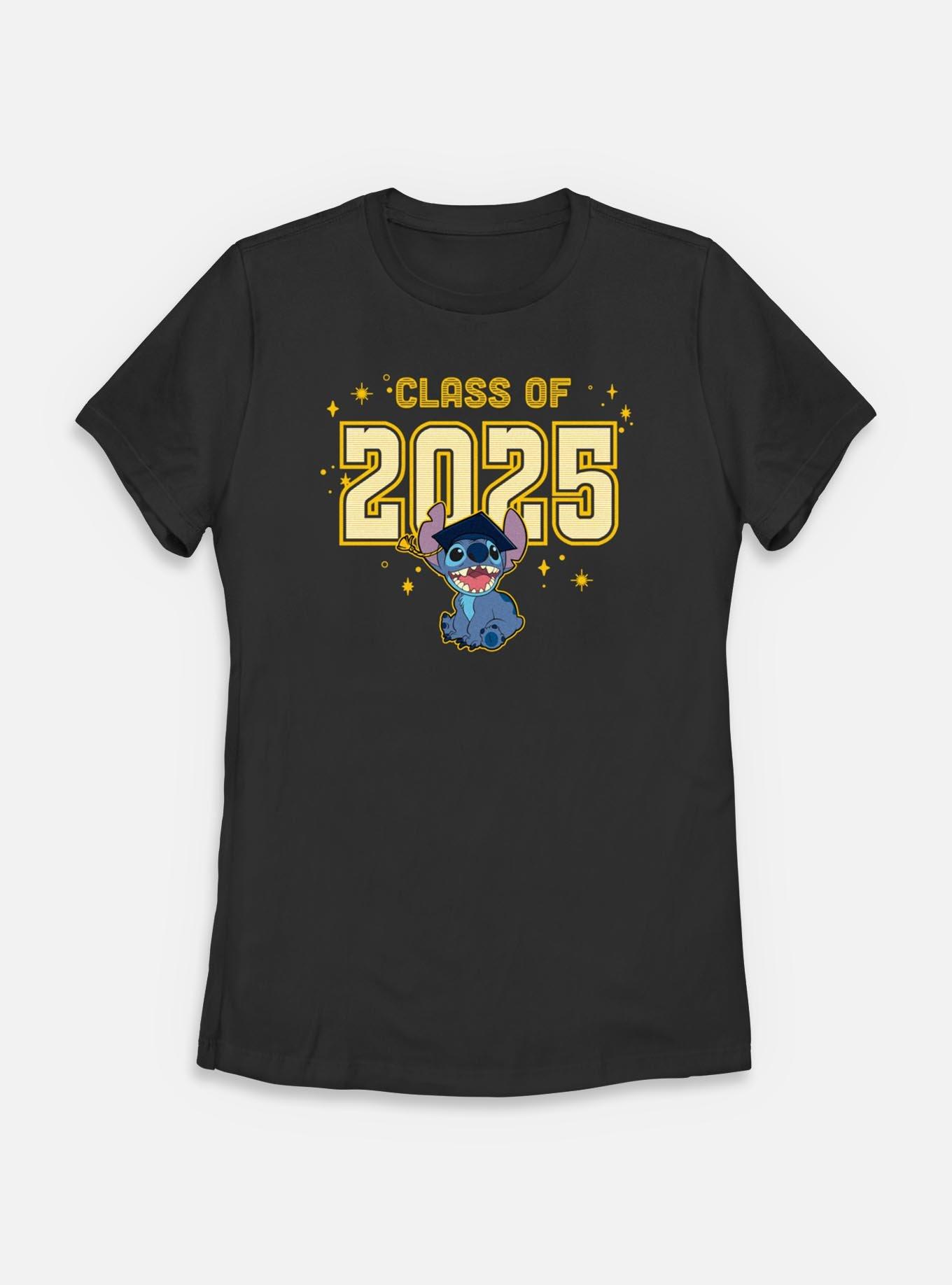 Disney Lilo & Stitch Grad 2025 Womens T-Shirt, BLACK, hi-res