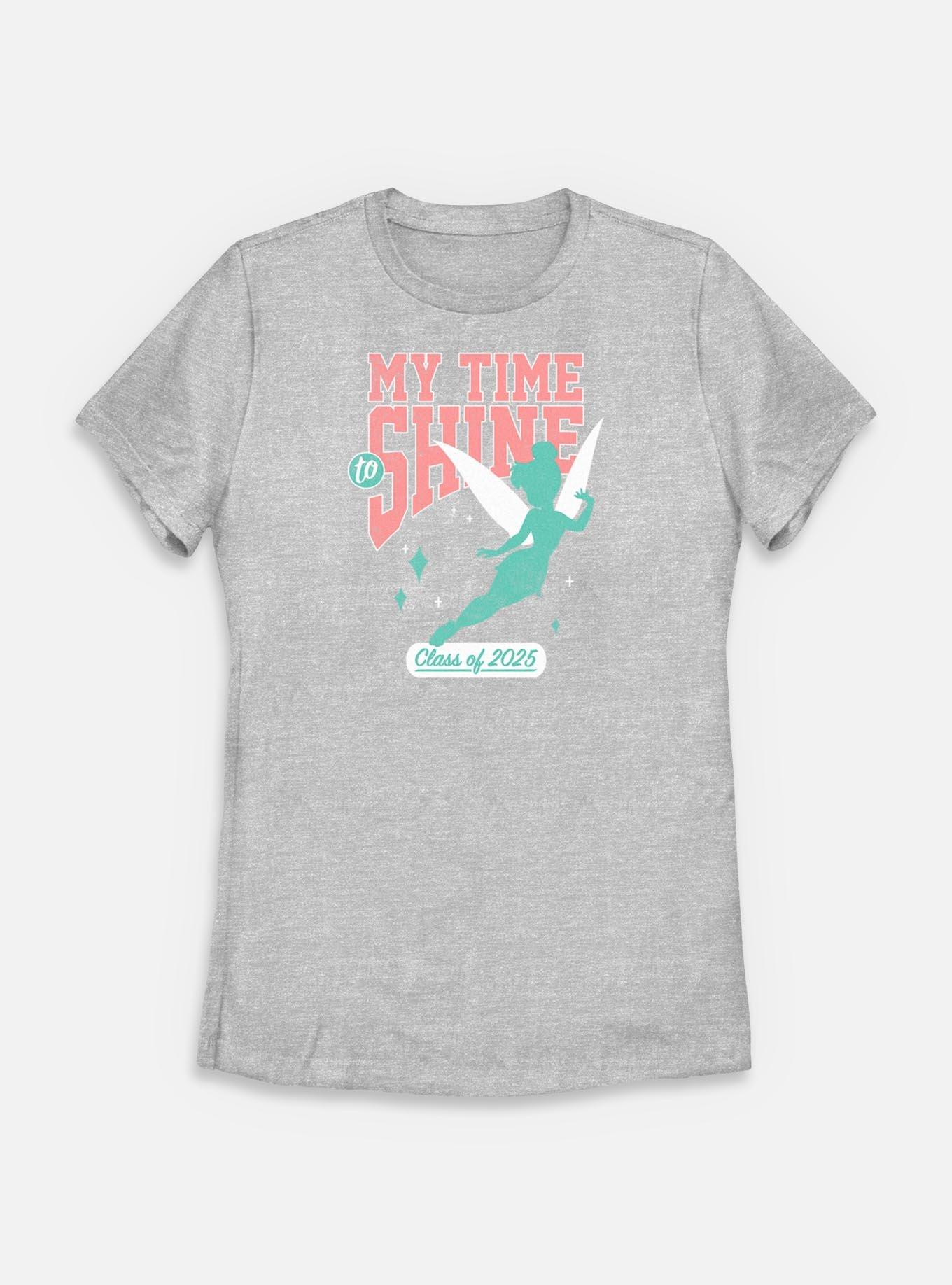 Disney Tinker Bell Time To Shine 2025 Womens T-Shirt, ATH HTR, hi-res