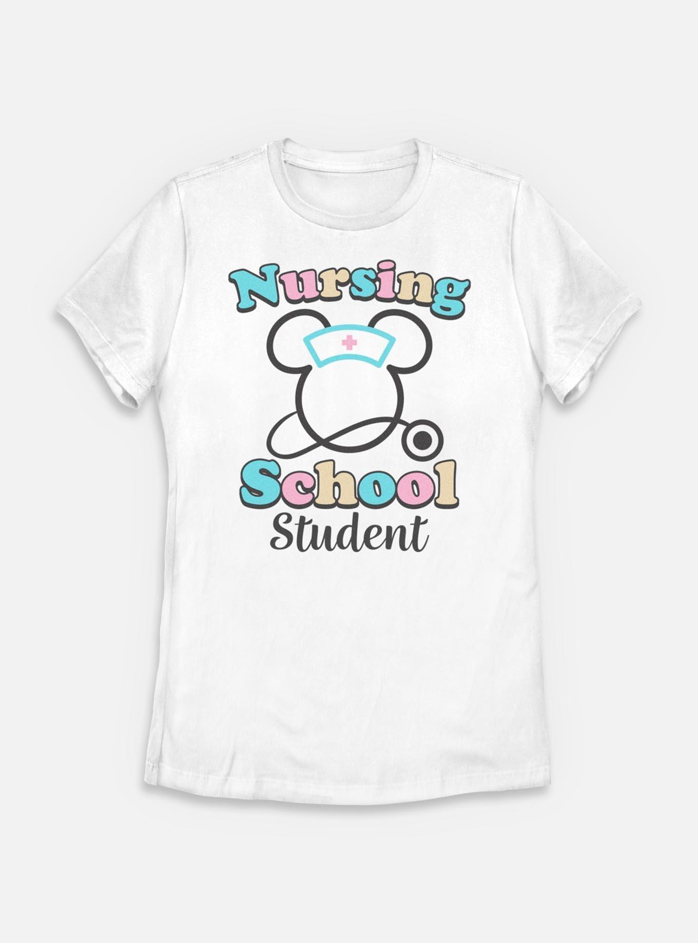 Disney Minnie Mouse Nursing School Student Womens T-Shirt, WHITE, hi-res