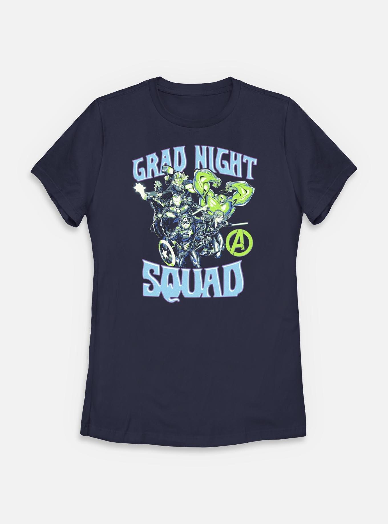 Marvel Avengers Grad Squad Womens T-Shirt, NAVY, hi-res