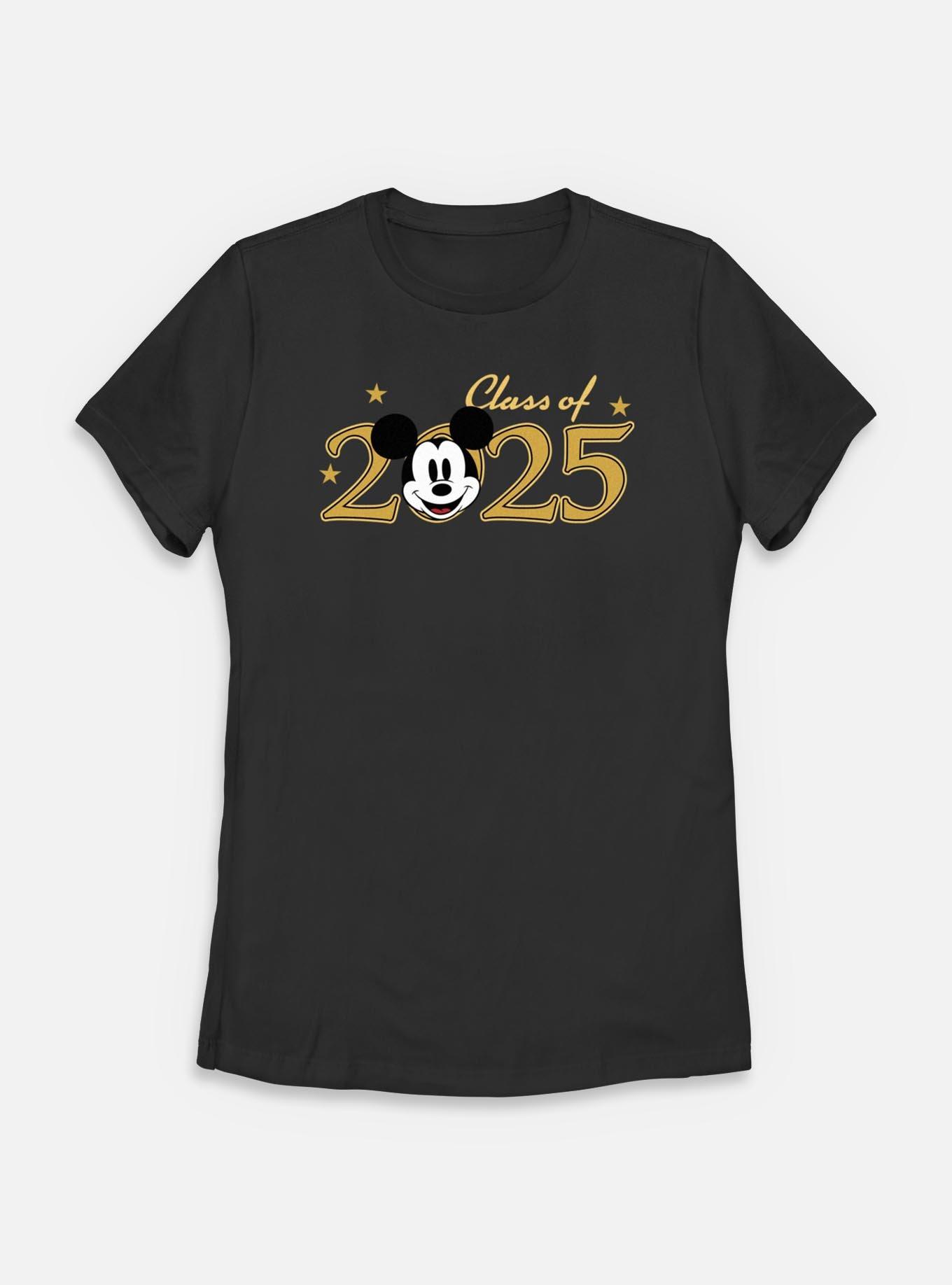 Disney Mickey Mouse Class Of 2025 Womens T-Shirt, BLACK, hi-res