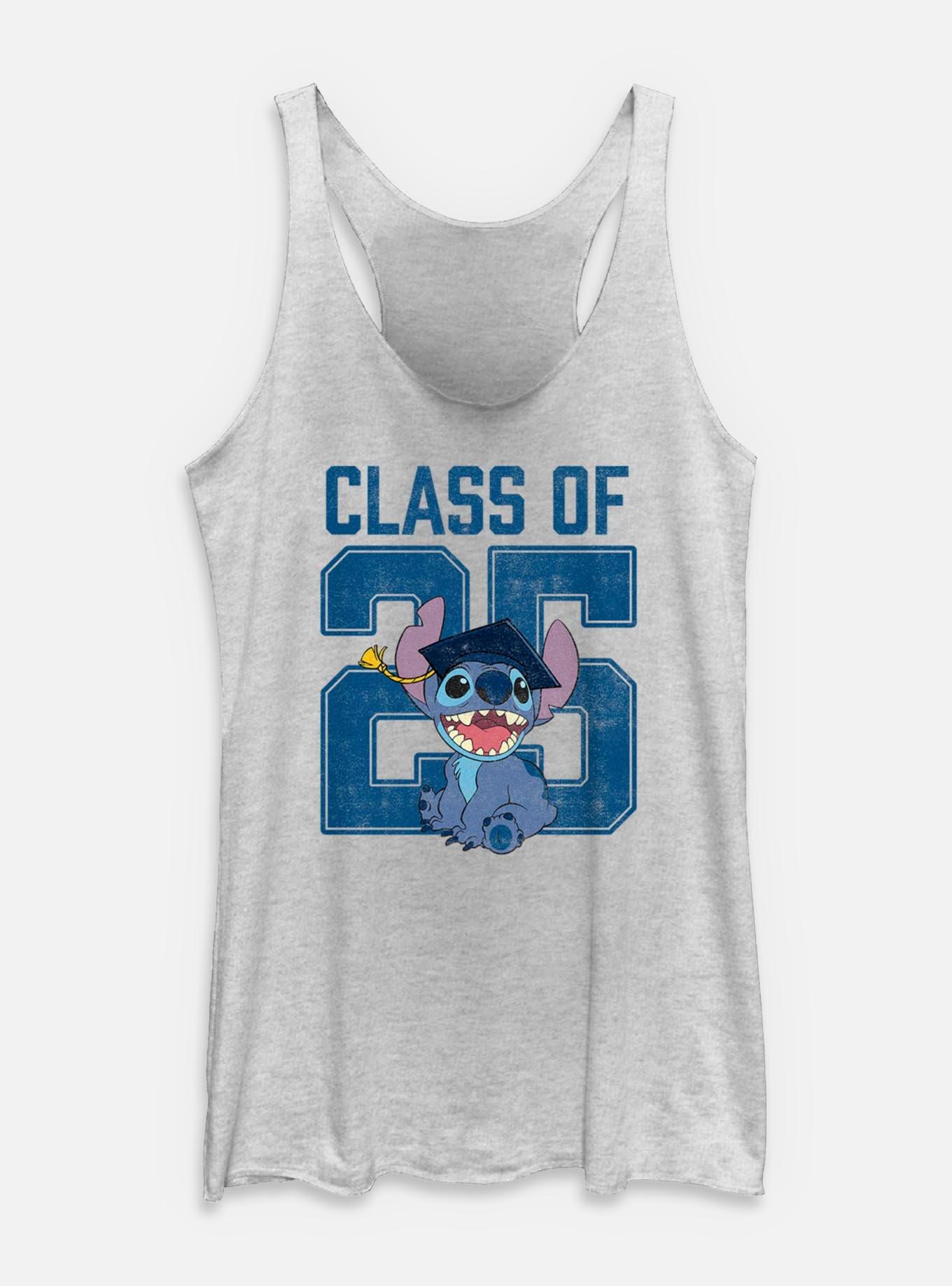 Disney Lilo & Stitch Class Of 25 Womens Tank, WHITE HTR, hi-res