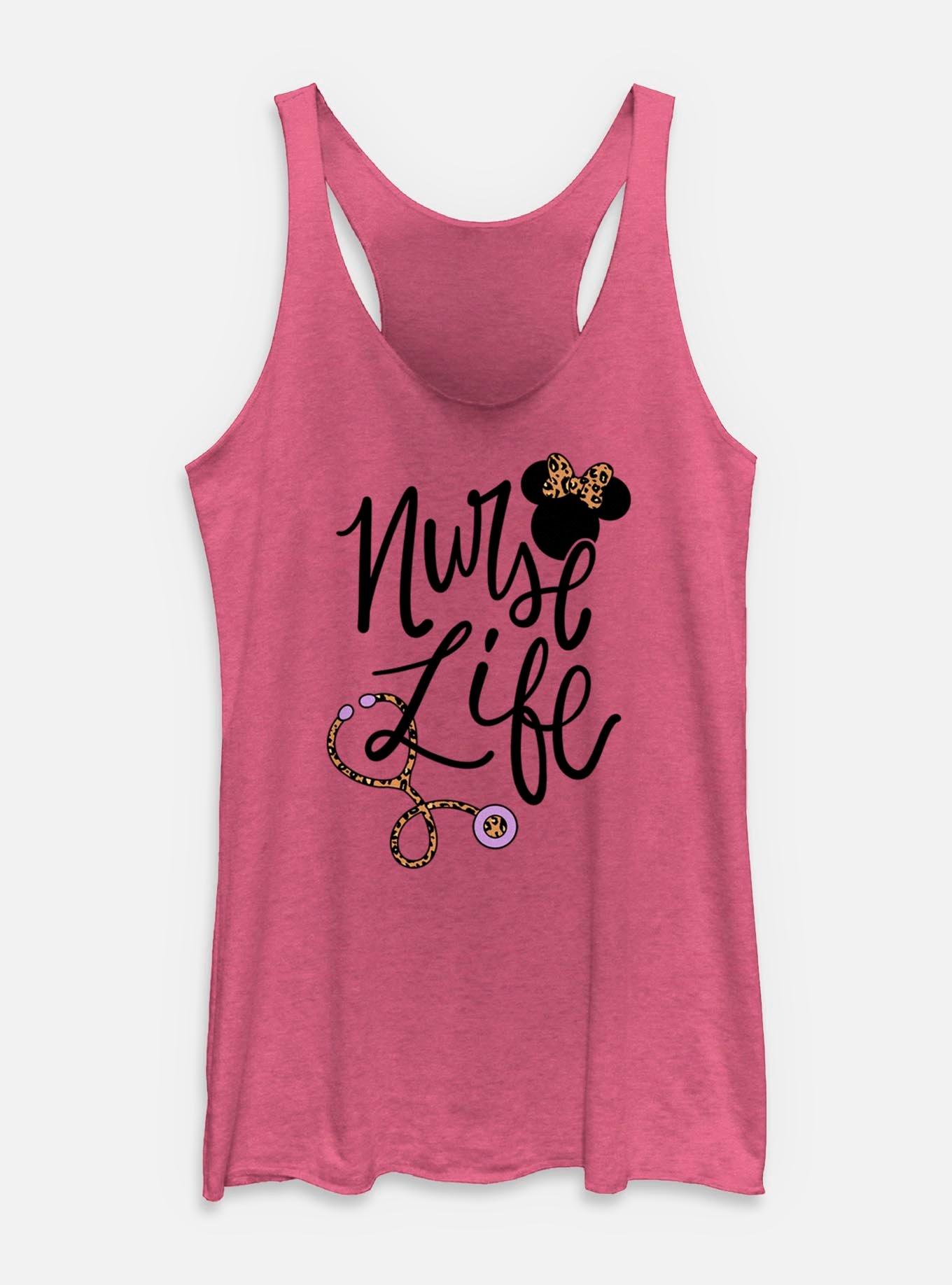 Disney Minnie Mouse Nurse Life Womens Tank, PINK HTR, hi-res